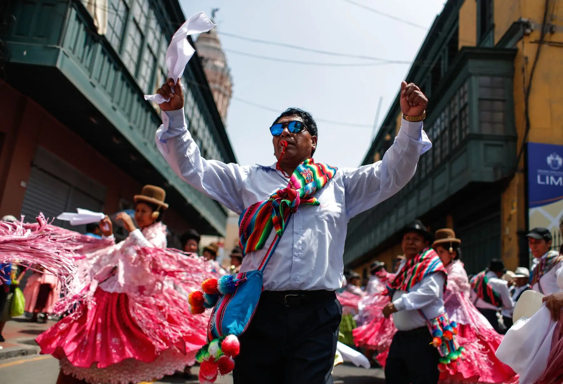 Pasacalle en honor a la Virgen de la Candelaria en Lima. Foto: ANDINA/Renato Pajuelo