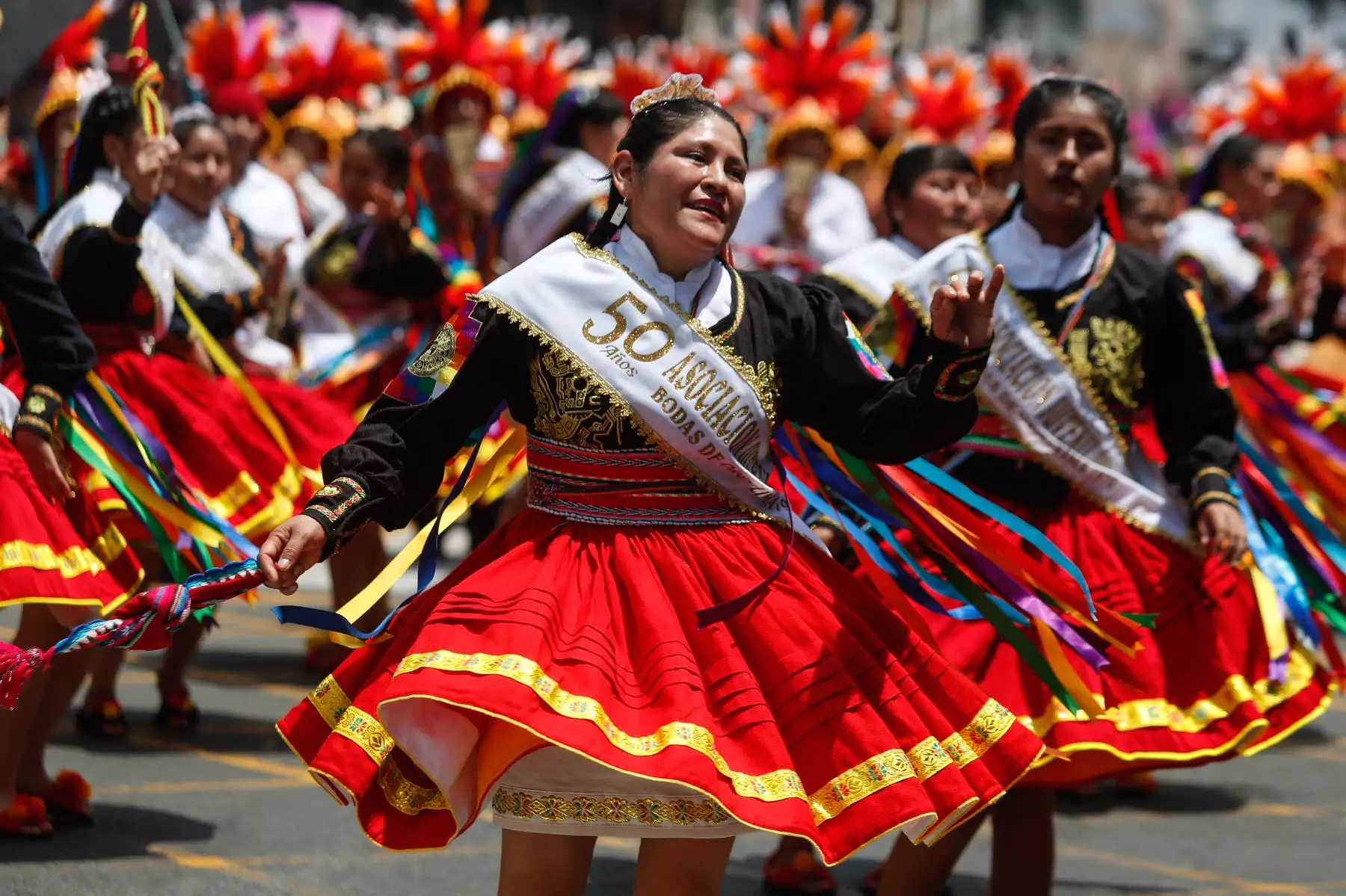 Pasacalle en honor a la Virgen de la Candelaria en Lima. Foto: ANDINA/Renato Pajuelo