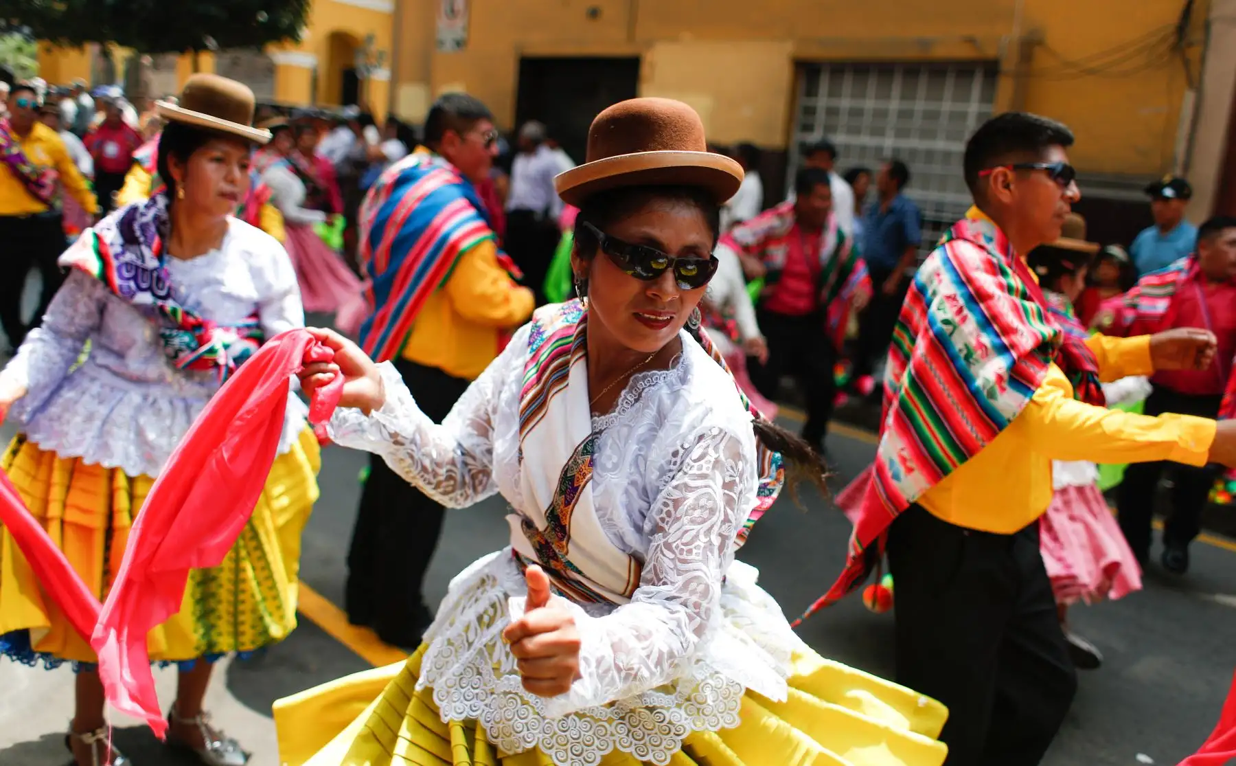 Pasacalle en honor a la Virgen de la Candelaria en Lima. Foto: ANDINA/Renato Pajuelo