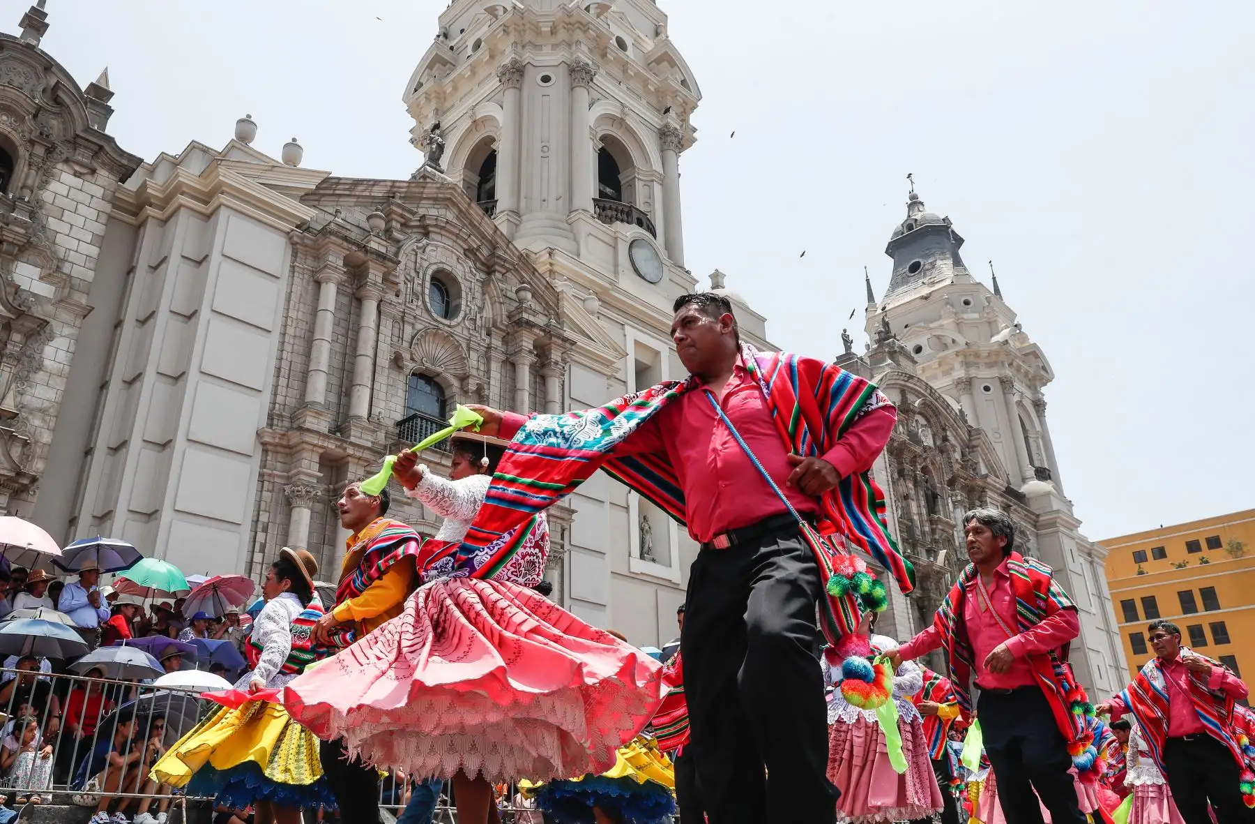 Pasacalle en honor a la Virgen de la Candelaria en Lima. 
Foto: ANDINA/Renato Pajuelo