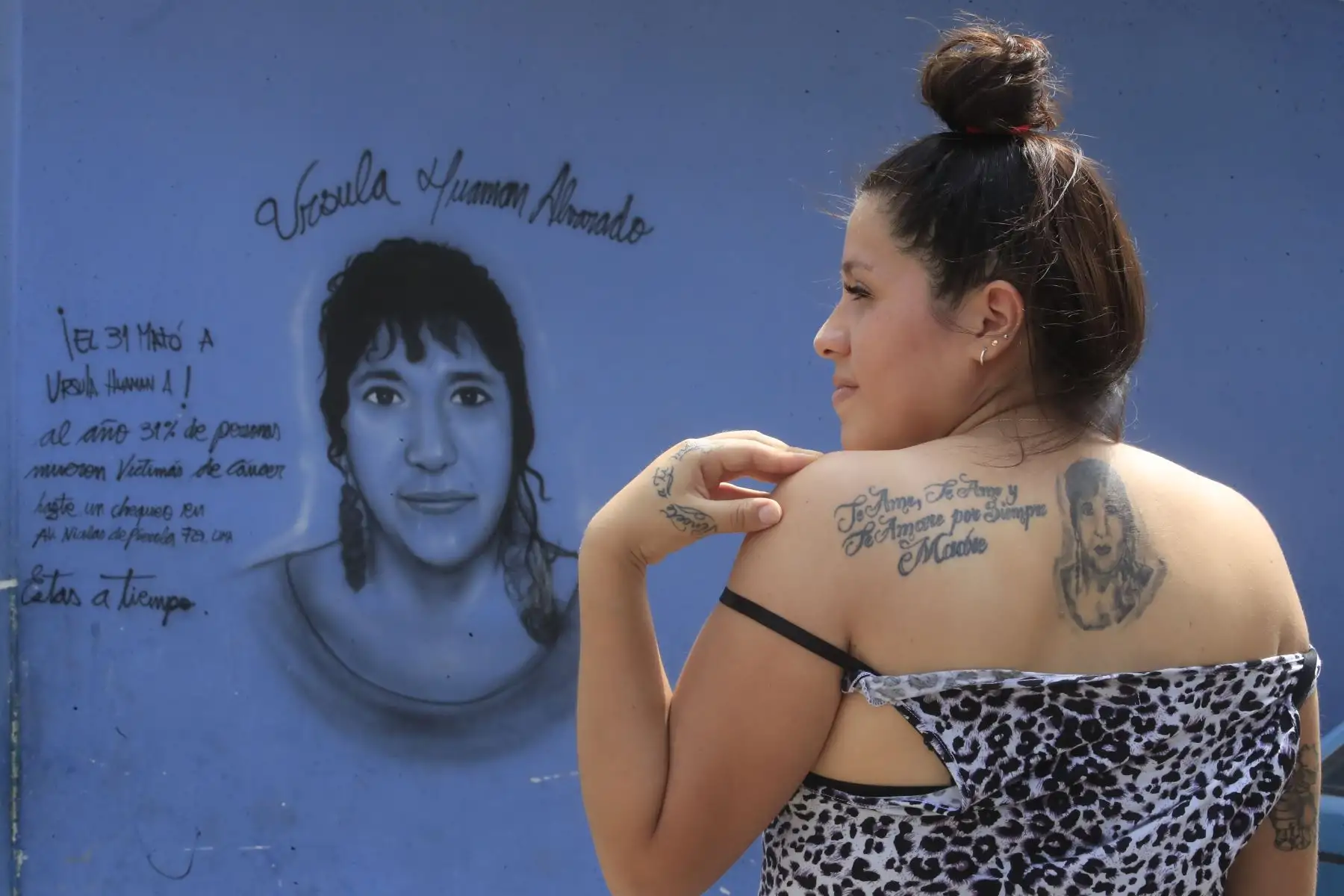 La madre de Nathaly, Úrsula Huamán falleció a los 39 años debido al cáncer de útero que la consumió en diez meses meses, luego de ser diagnosticada. Foto: ANDINA/Juan Carlos Guzmán