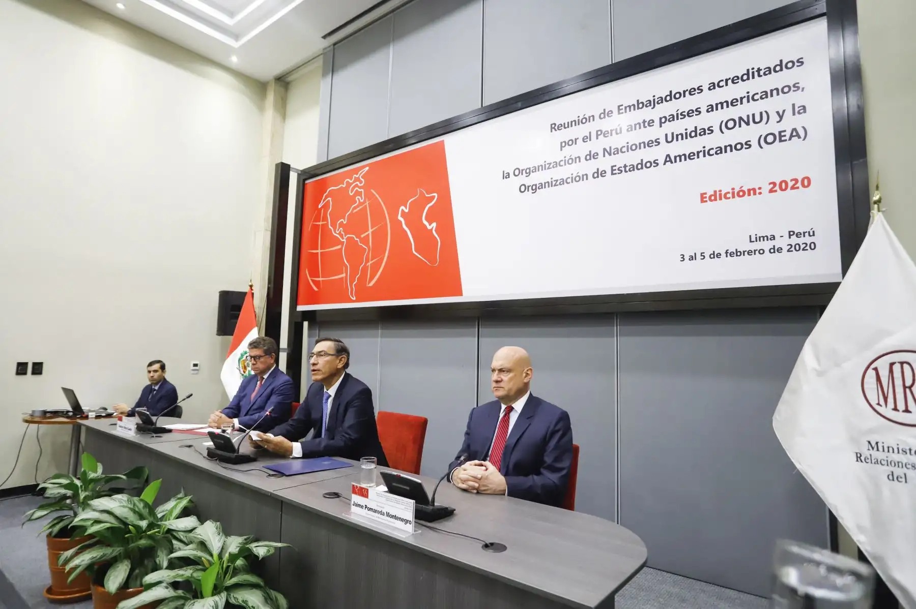 Presidente de la República participó en la Reunión
de Embajadores acreditados por el Perú ante países americanos, la Organización de Naciones Unidas
- ONU y la Organización de Estados Americanos – OEA. Foto: ANDINA/Prensa Presidencia