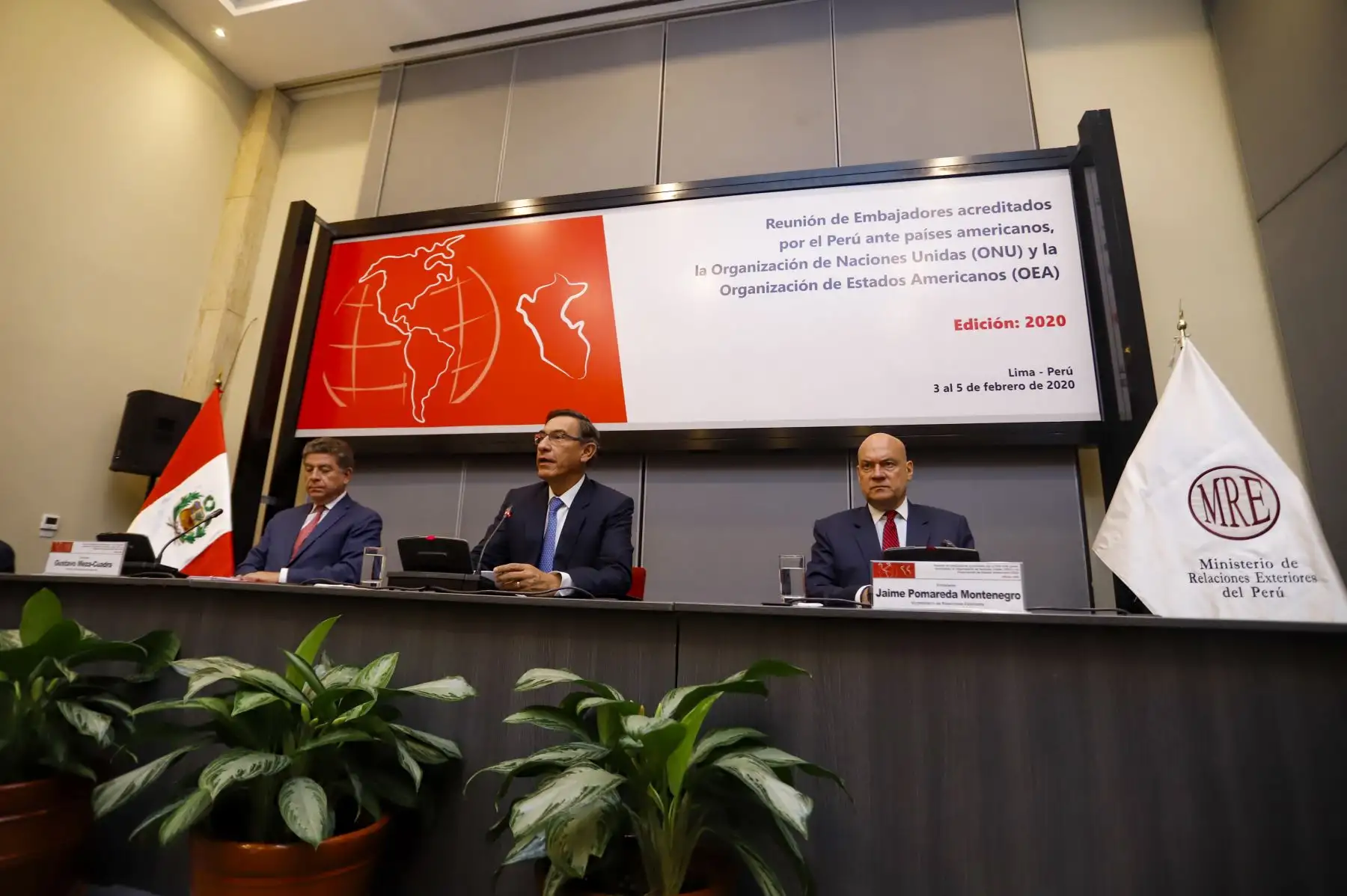 Presidente de la República participó en la Reunión
de Embajadores acreditados por el Perú ante países americanos, la Organización de Naciones Unidas
- ONU y la Organización de Estados Americanos – OEA. Foto: ANDINA/Prensa Presidencia