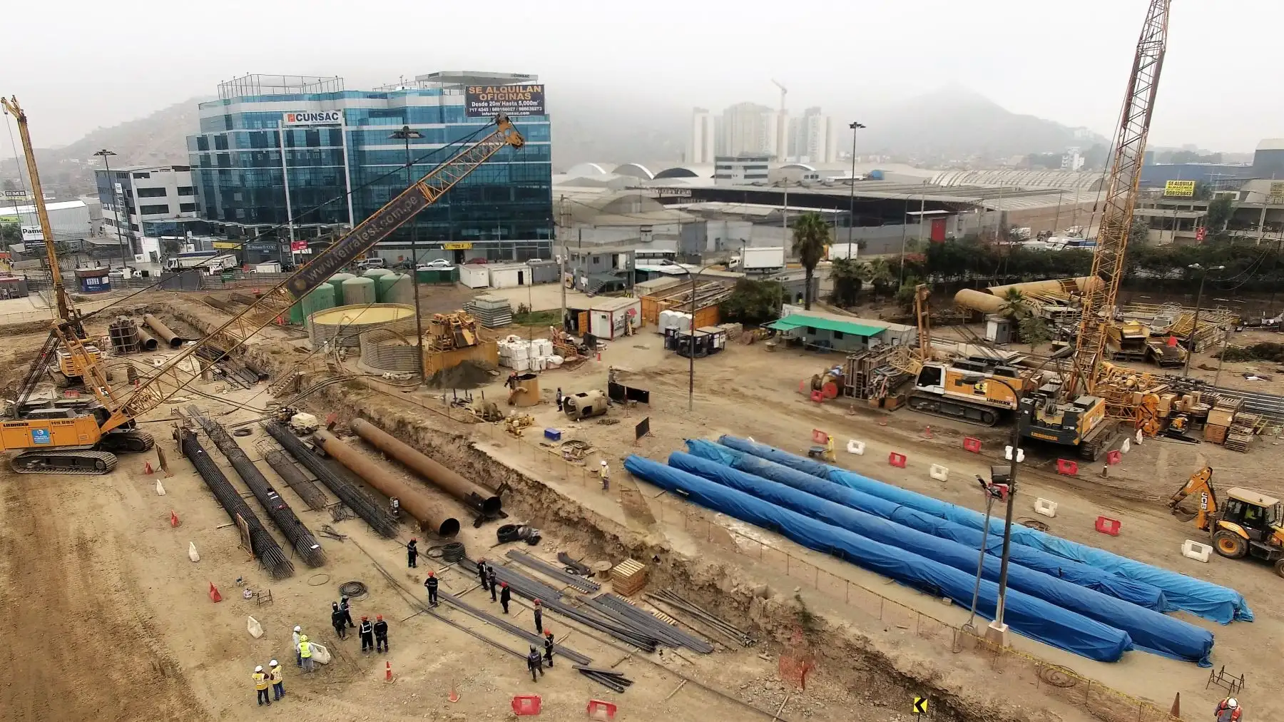 Avances de las obras de la Línea 2 del Metro de Lima y Callao. Foto: ANDINA/Difusión