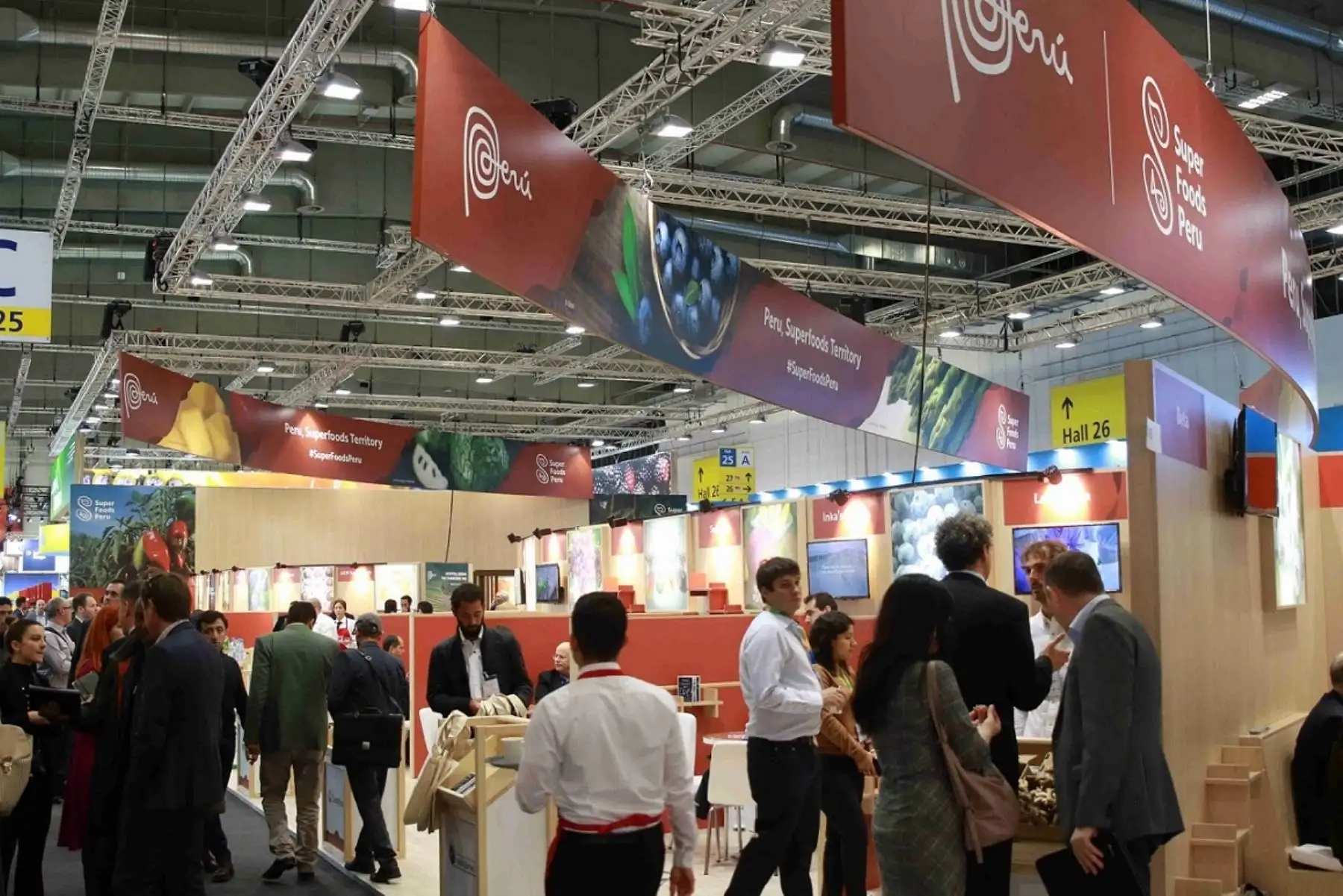 Pabellón de Perú en feria Fruit Logistica 2020 en Berlín, Alemania. Foto: Cortesía.