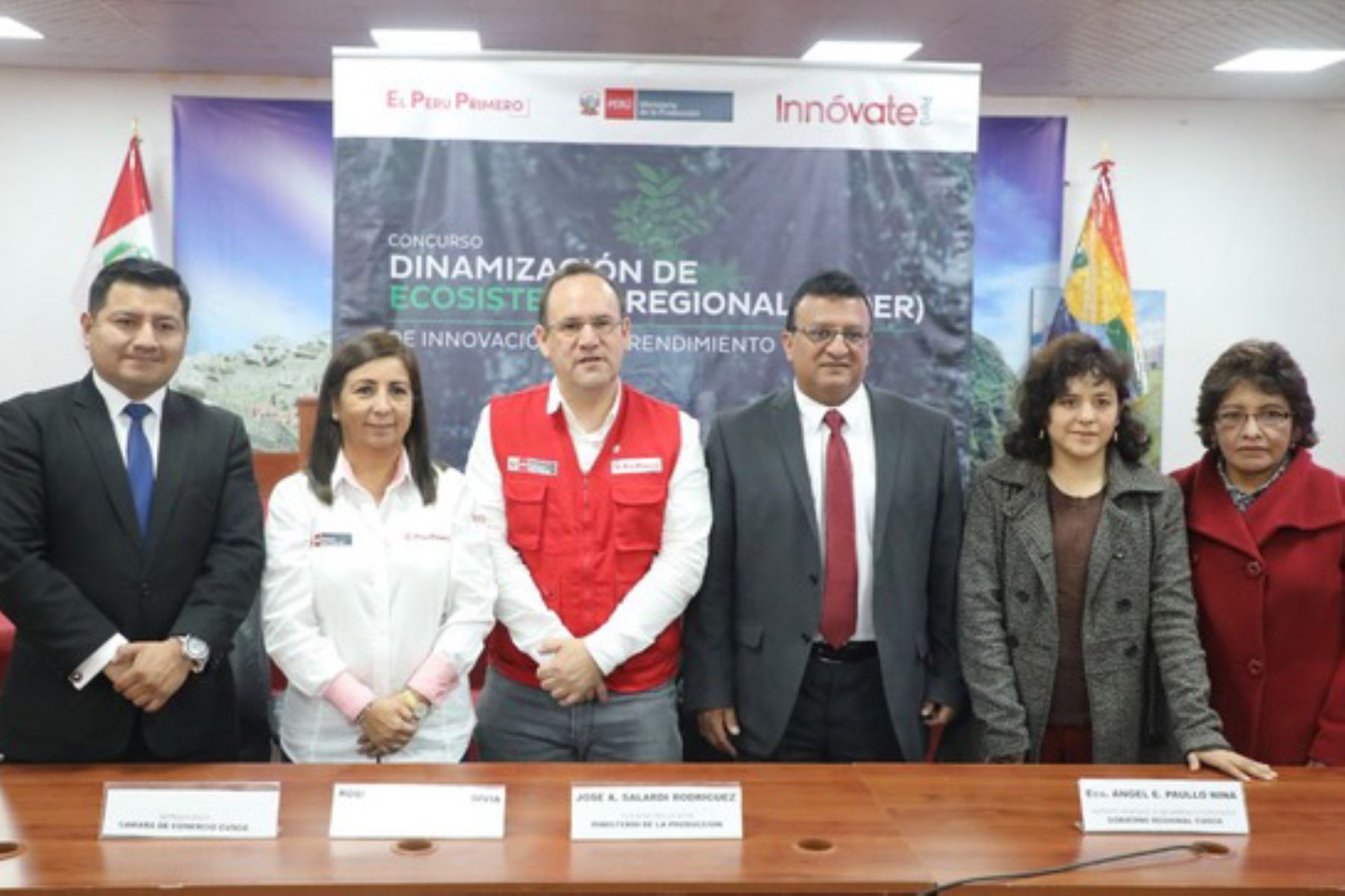 El viceministro de Mype e Industria, José Salardi, participó en el Cusco en el lanzamiento de la segunda convocatoria del Concurso de Proyectos de Dinamización de Ecosistemas Regionales de Innovación y Emprendimiento.