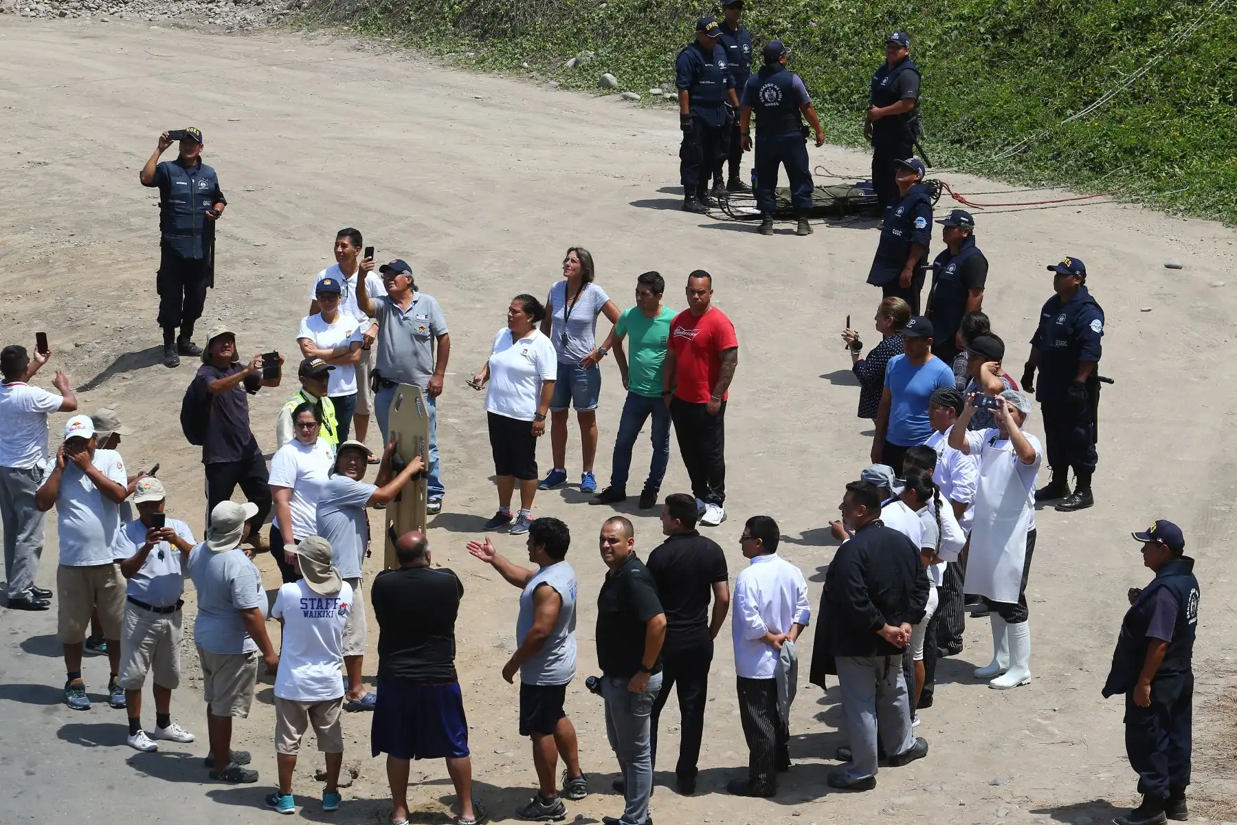 Simulacro de Tsunami en la Costa Verde.Foto:ANDINA/Hector Vinces.