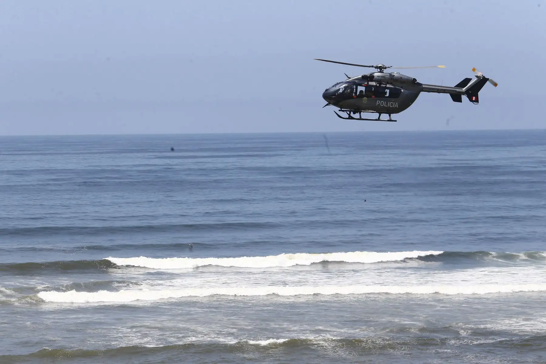 Simulacro de Tsunami en la Costa Verde.Foto:ANDINA/Hector Vinces.