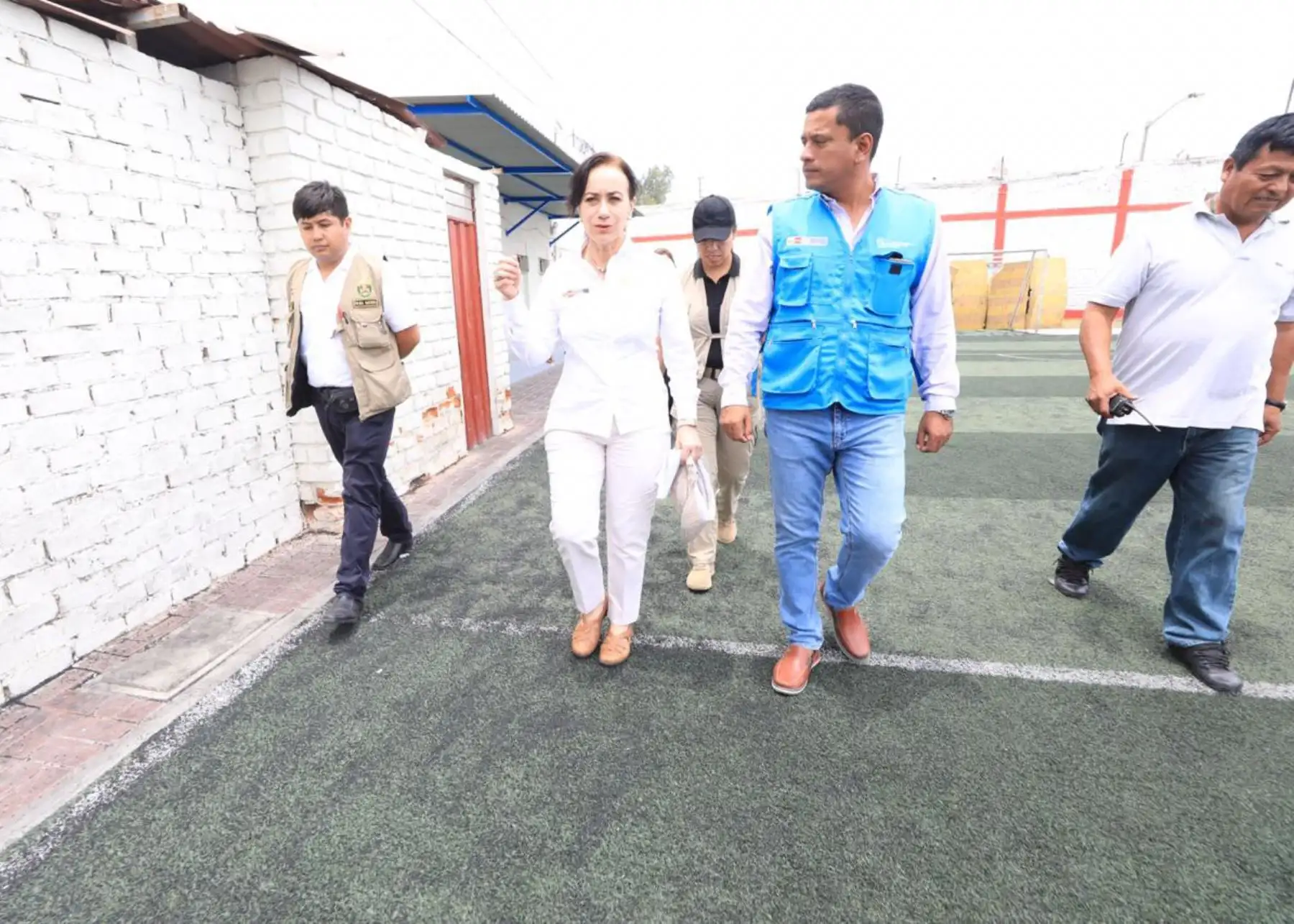 Ministra de Justicia, Ana Teresa Revilla, en visita de trabajo en La Libertad.