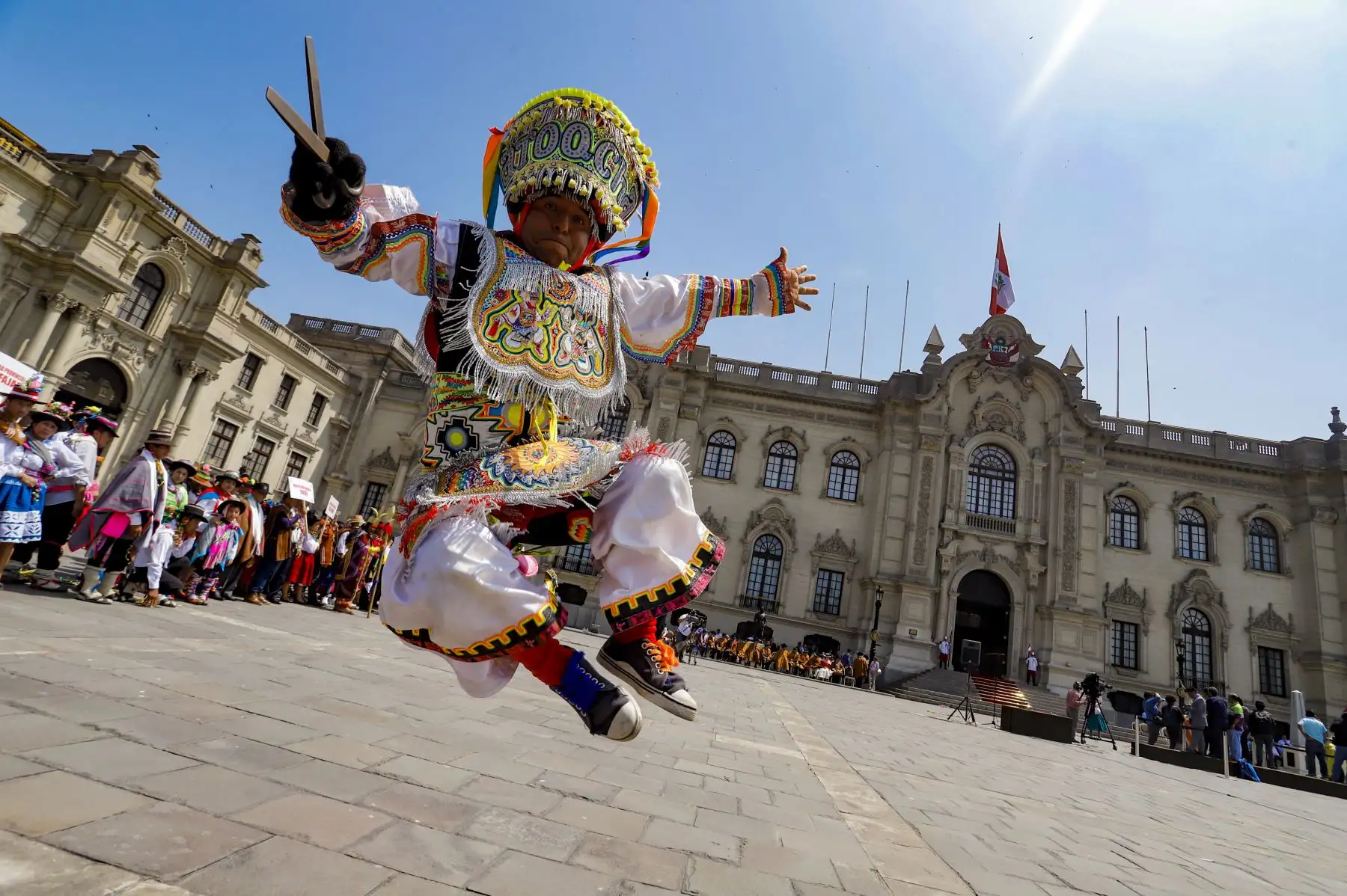 Presidente Martín Vizcarra participa en el lanzamiento del Carnaval Ayacuchano 2020.
Foto: ANDINA/Prensa Presidencia
