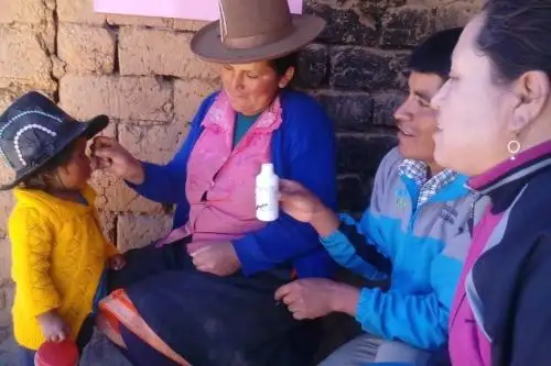 Las visitas domiciliarias para el control de los niños que sufren anemia fueron clave para la reducción de la enfermedad.