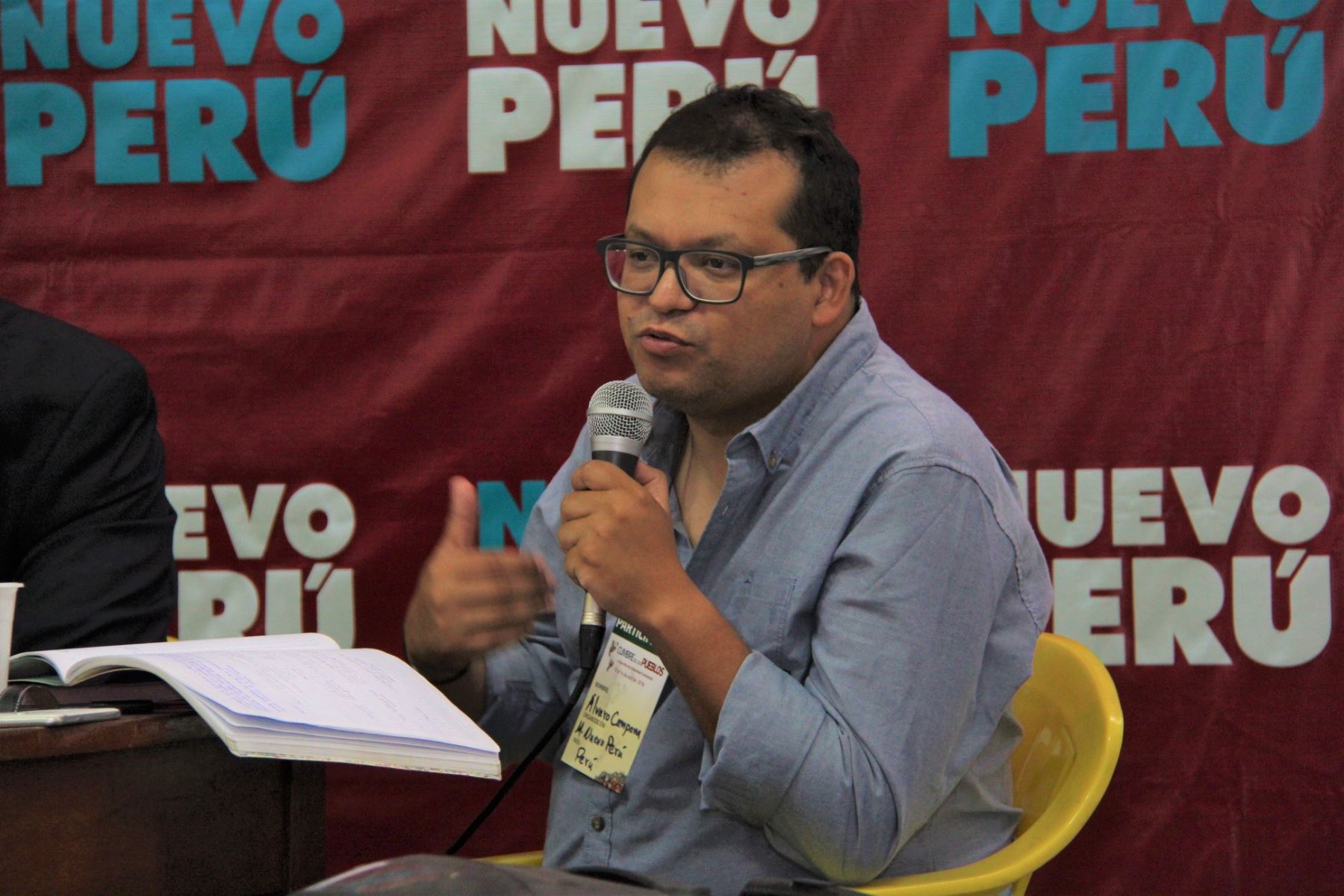 Álvaro Campana, secretario general de Nuevo Perú.