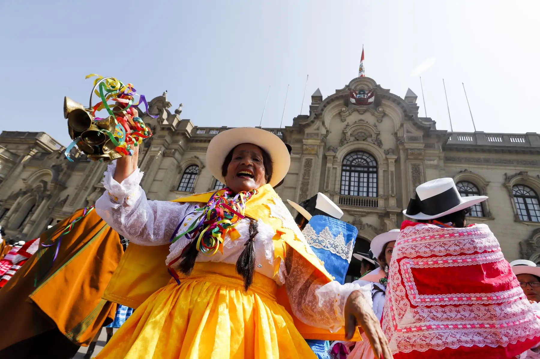 Lanzamiento del carnaval de Abancay en el patio de Palacio de Gobierno.
Foto: ANDINA/Prensa Presidencia