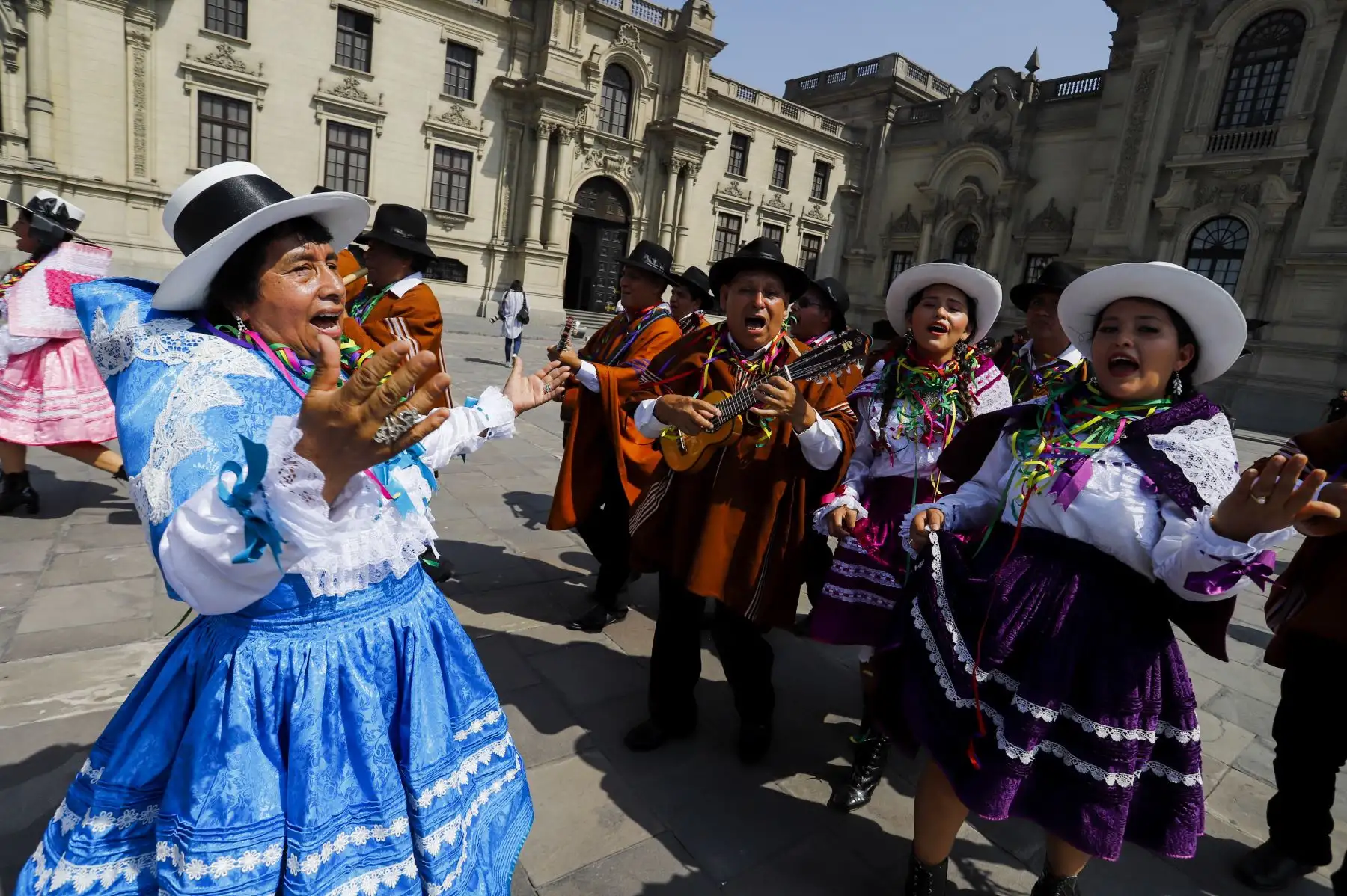 Lanzamiento del carnaval de Abancay en el patio de Palacio de Gobierno.
Foto: ANDINA/Prensa Presidencia