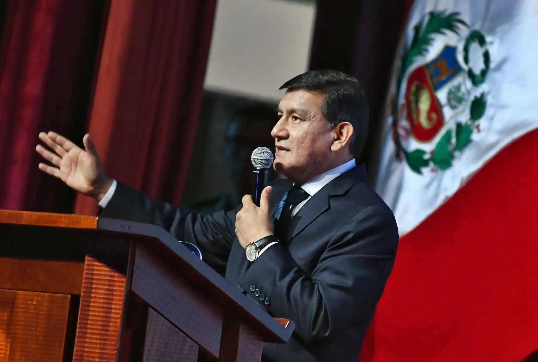 Ministro del Interior, Carlos Morán participa en el I Congreso Macro Regional Sur de Seguridad Ciudadana 2020.
Foto: Difusión Mininter