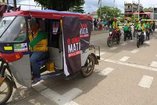 Mototaxistas se comprometieron a participar activamente en la lucha contra el dengue en Madre de Dios