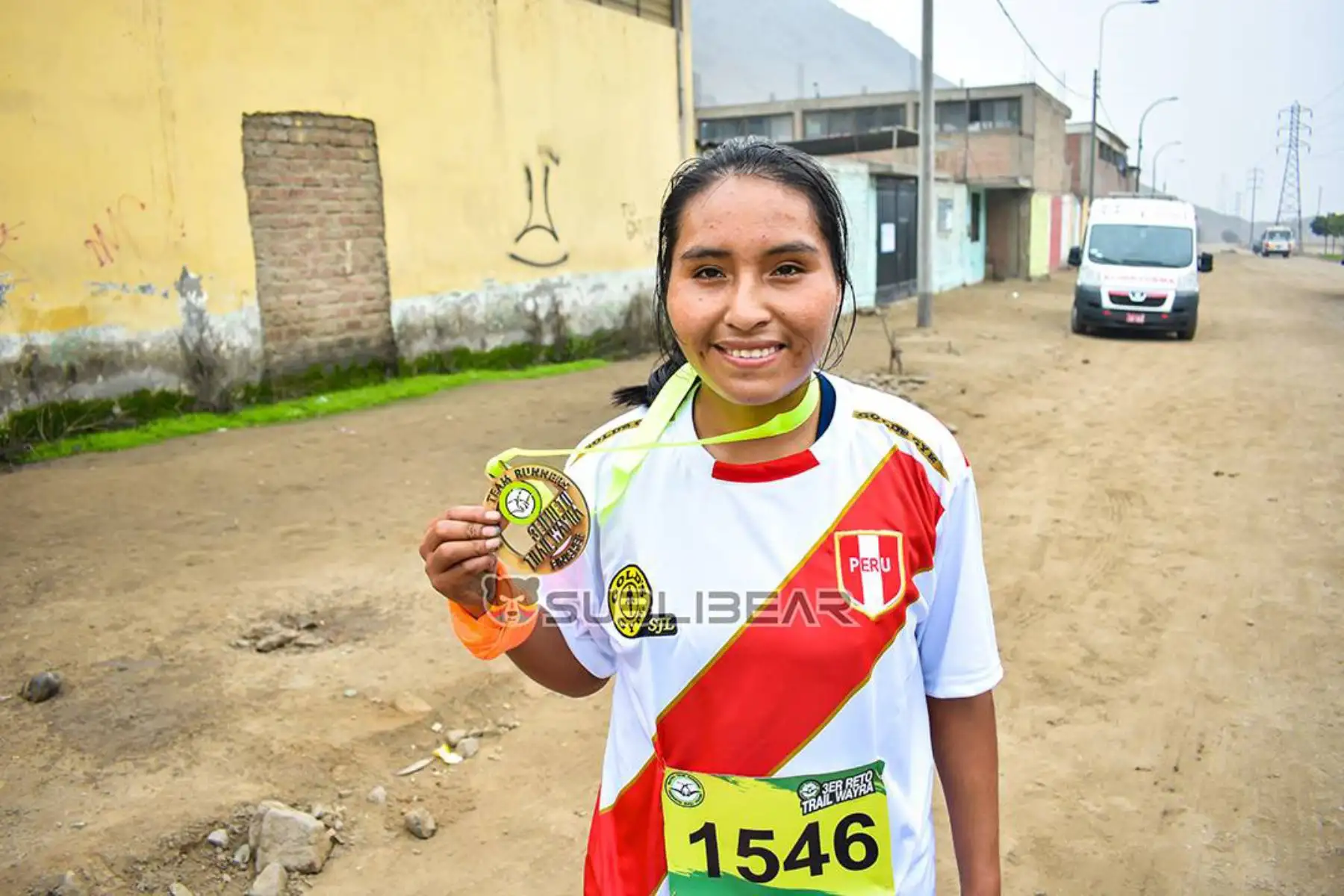 Aydee Loayza Huaman gana el 1er lugar en la Maratón de Miami.
Foto: Difusión Facebook Aydee Loayza