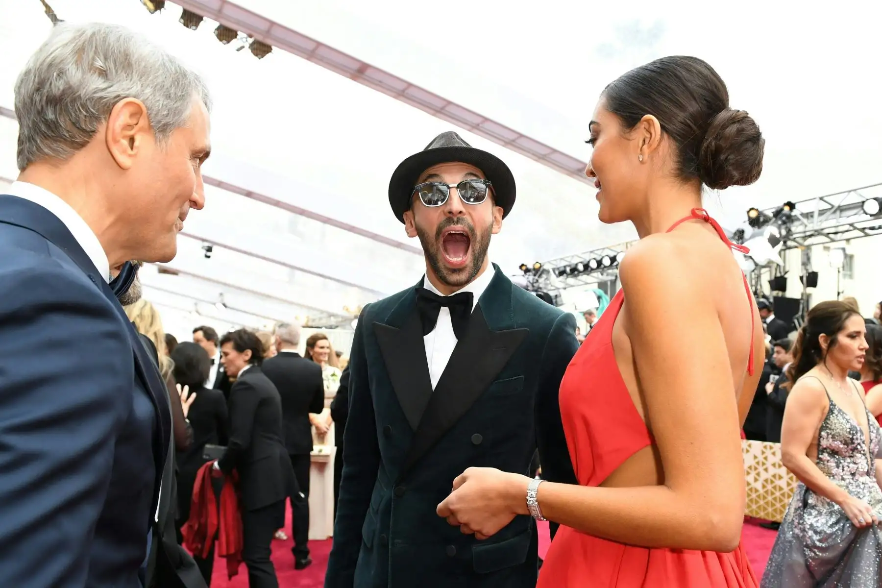 JR llega para el 92 ° Oscar en el Dolby Theatre de Hollywood, California.
Foto: AFP