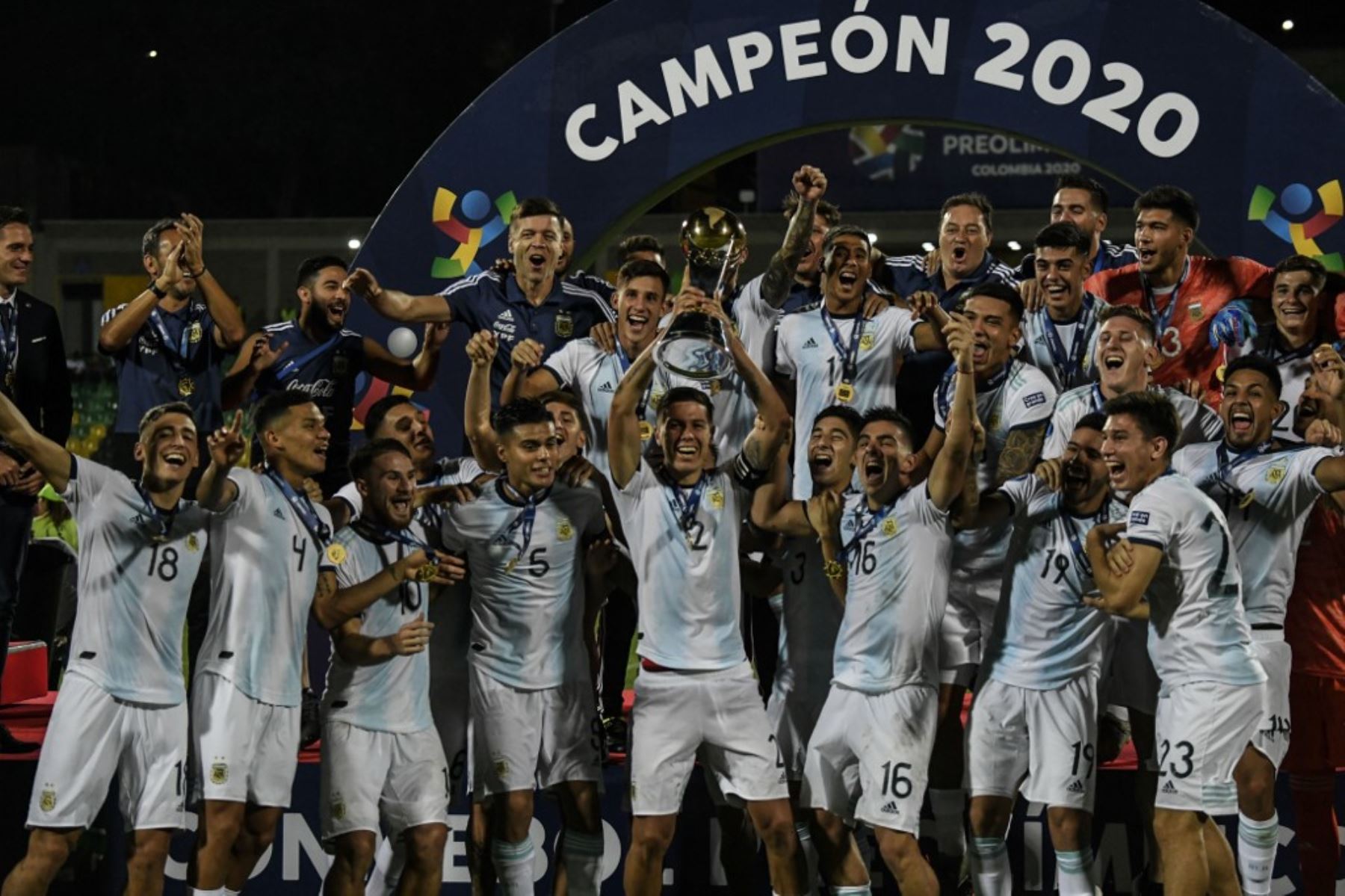 La selección de Argentina logró su quinto título Preolímpico Sub-23