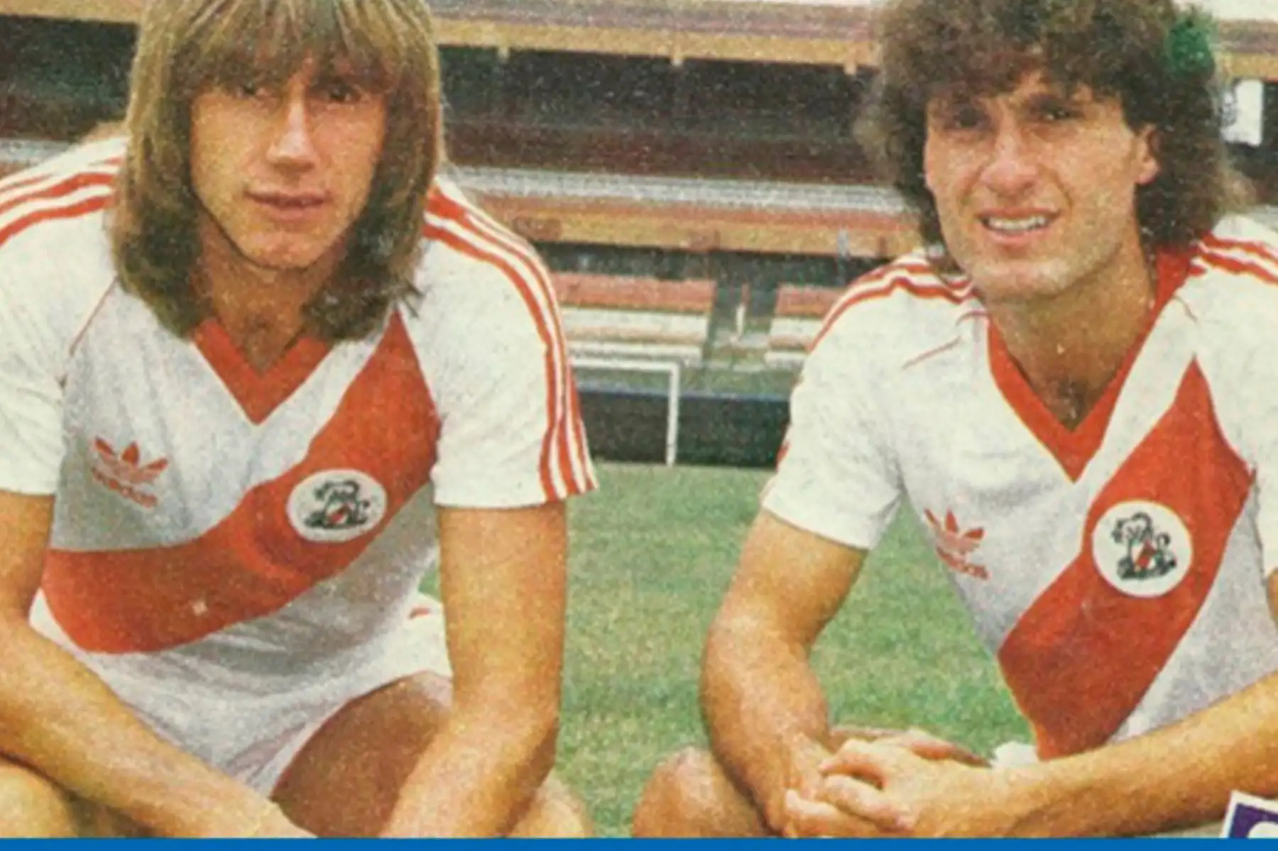 Gareca junto a Ruggeri cuando jugaba para el River Plate. Foto: Difusión