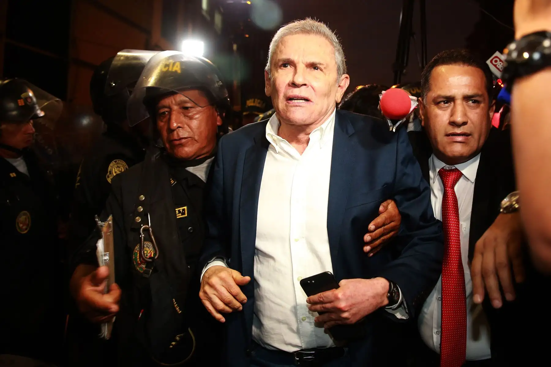 Exalcalde de Lima Luis Castañeda Lossio, durante la audiencia de requerimiento de prisión preventiva por 36 meses en su contra planteado por el Ministerio Público.Foto: ANDINA/Jhony Laurente