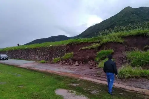 Lluvias intensas provocan la caída de andenes inca en distrito cusqueño de Zurite. ANDINA/Difusión