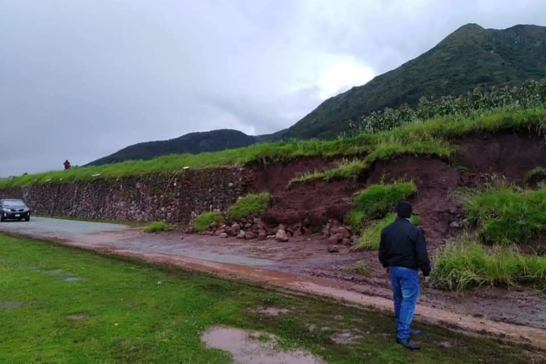 Lluvias intensas provocan la caída de andenes inca en distrito cusqueño de Zurite. ANDINA/Difusión