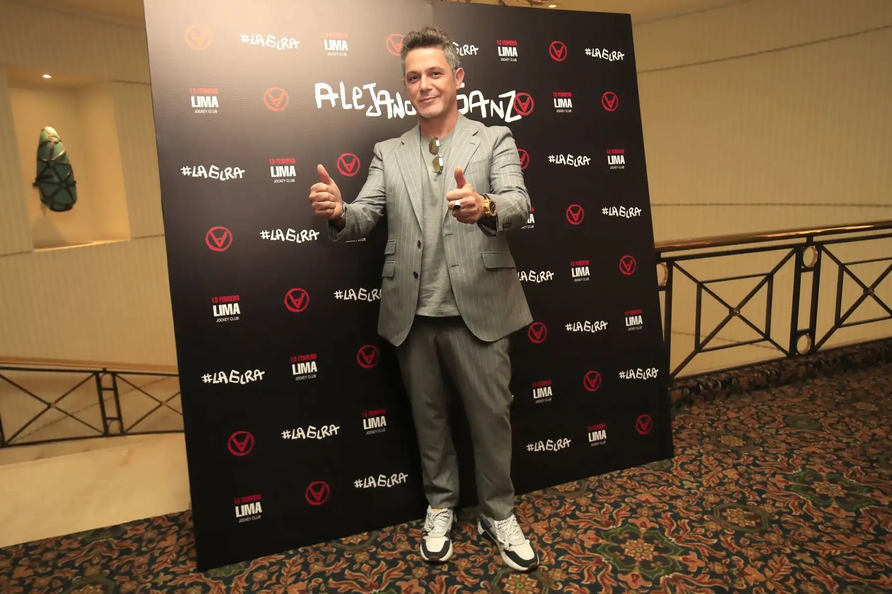 Alejandro Sanz en conferencia de prensa en el Swiss Hotel:

Foto: ANDINA / Juan Carlos Guzmán Negrini.