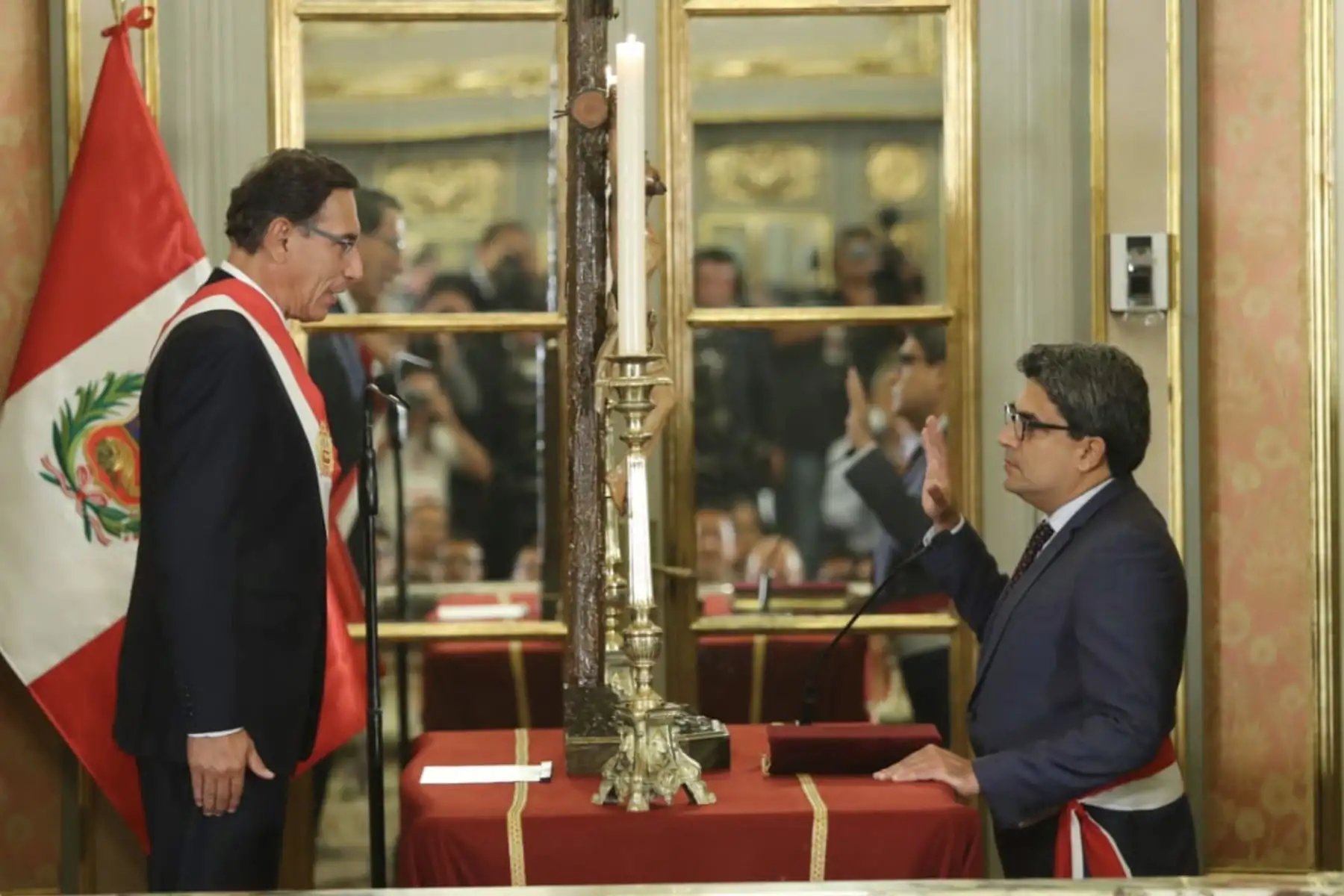 Carlos Martín Benavides Abanto, asume el cargo de ministro de Educación.
Foto: ANDINA/Prensa Presidencia