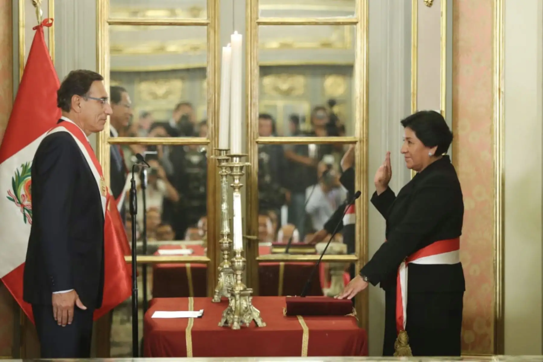 Susana Vilca Achata, asume el cargo de ministra de Energía y Minas.
Foto: ANDINA / Prensa Presidencia