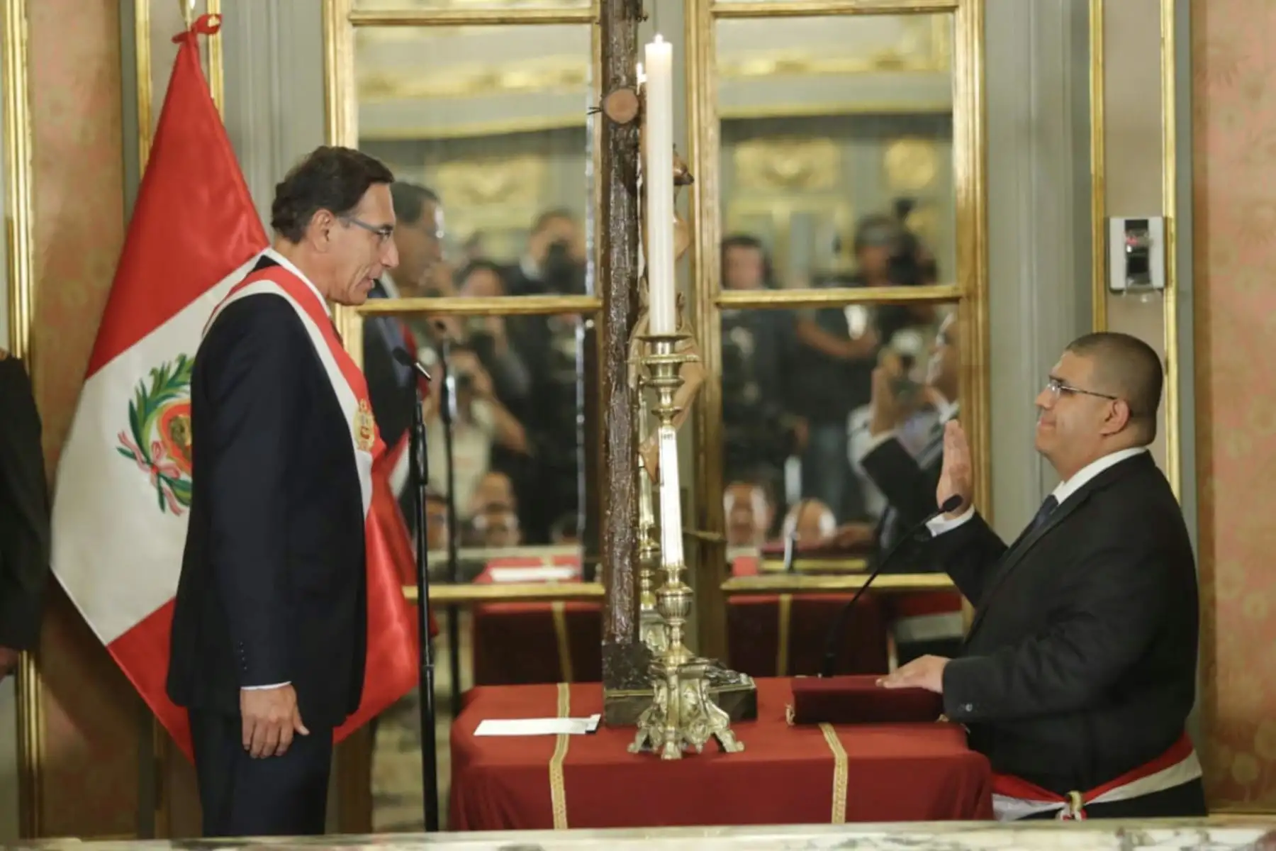 Fernando Castañeda Portocarrero, asume el cargo de ministro de Justicia y Derechos Humanos.
Foto: ANDINA /Prensa Presidencia
