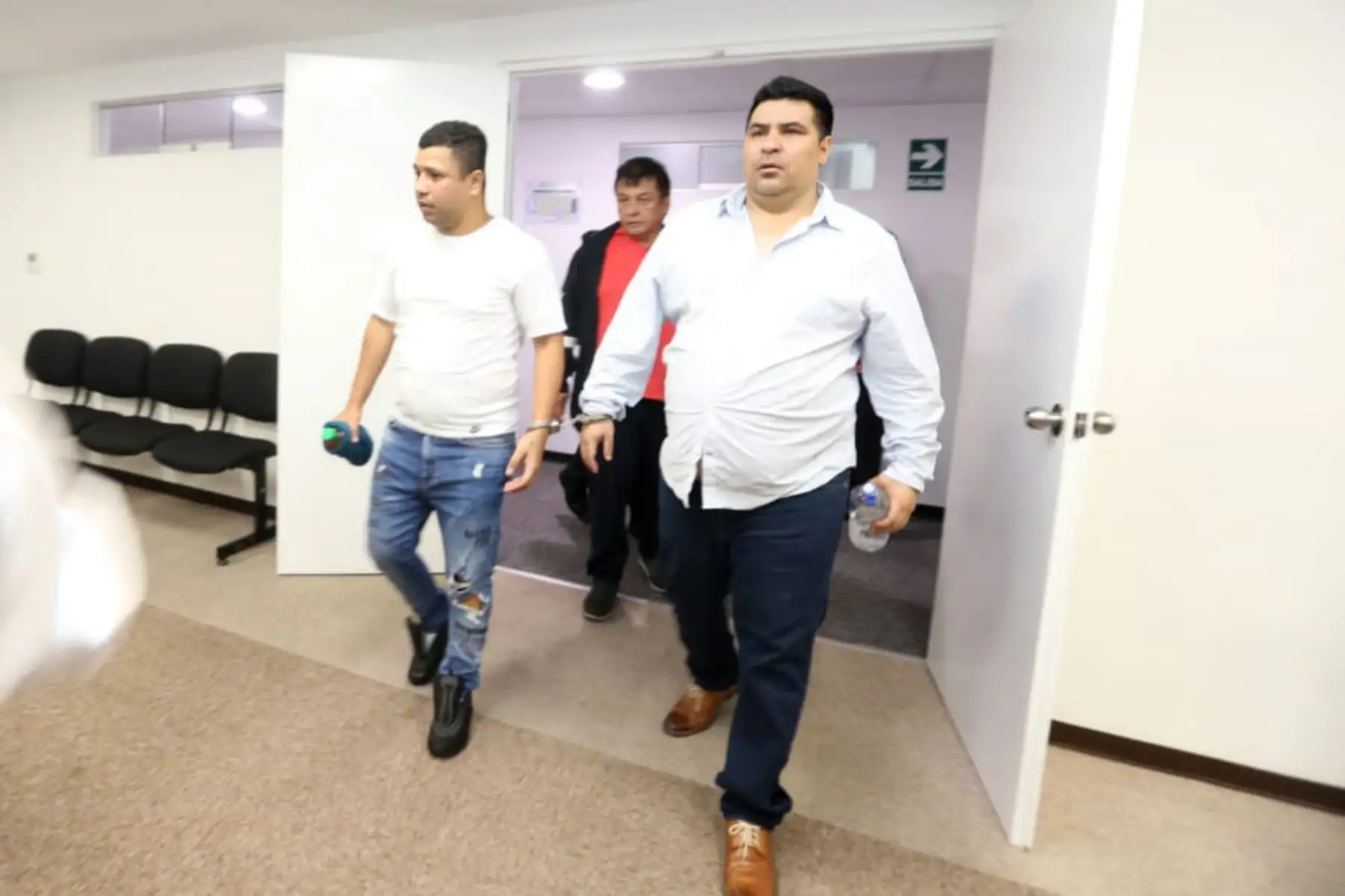 El Juez Concepción Carhuancho preside la audiencia de pedido de prisión preventiva contra el  exalcalde del Callao Juan Sotomayor y el excongresista Víctor Albrecht. Foto: ANDINA/Difusión