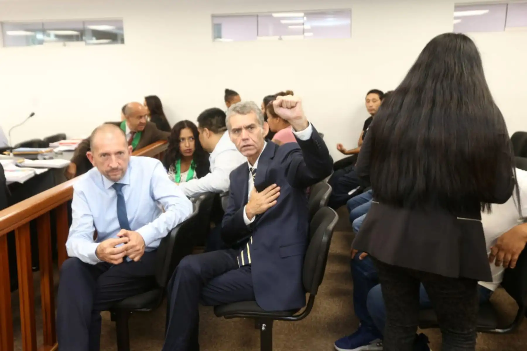 El Juez Concepción Carhuancho preside la audiencia de pedido de prisión preventiva contra el  exalcalde del Callao Juan Sotomayor y el excongresista Víctor Albrecht. Foto: ANDINA/Difusión