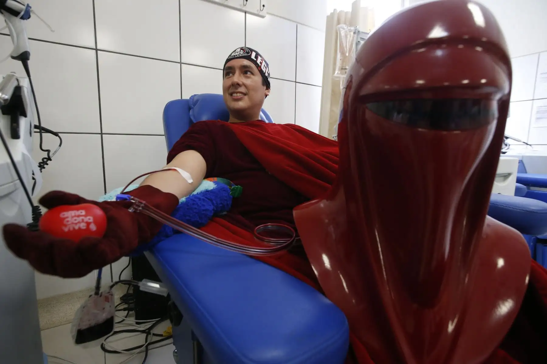 En el día internacional contra el cáncer infantil, el Instituto Nacional de salud del Niño y la  legión 501 Stars Wars invitan a la ciudadanía a donar plaquetas para pacientes con cáncer. 
Foto: ANDINA/Eddy Ramos