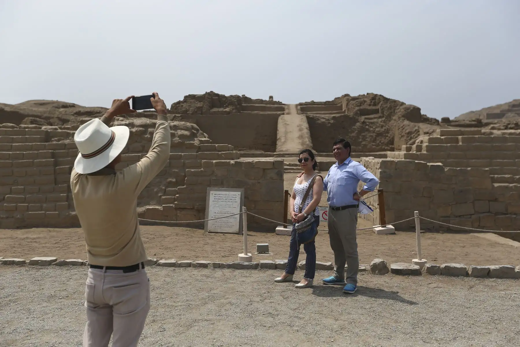 El Museo de Sitio de Pachacamac realiza diversas actividades por su cuarto aniversario y recibe la visita de turistas nacionales y extranjeros. Foto: ANDINA/Jhonel Rodríguez Robles