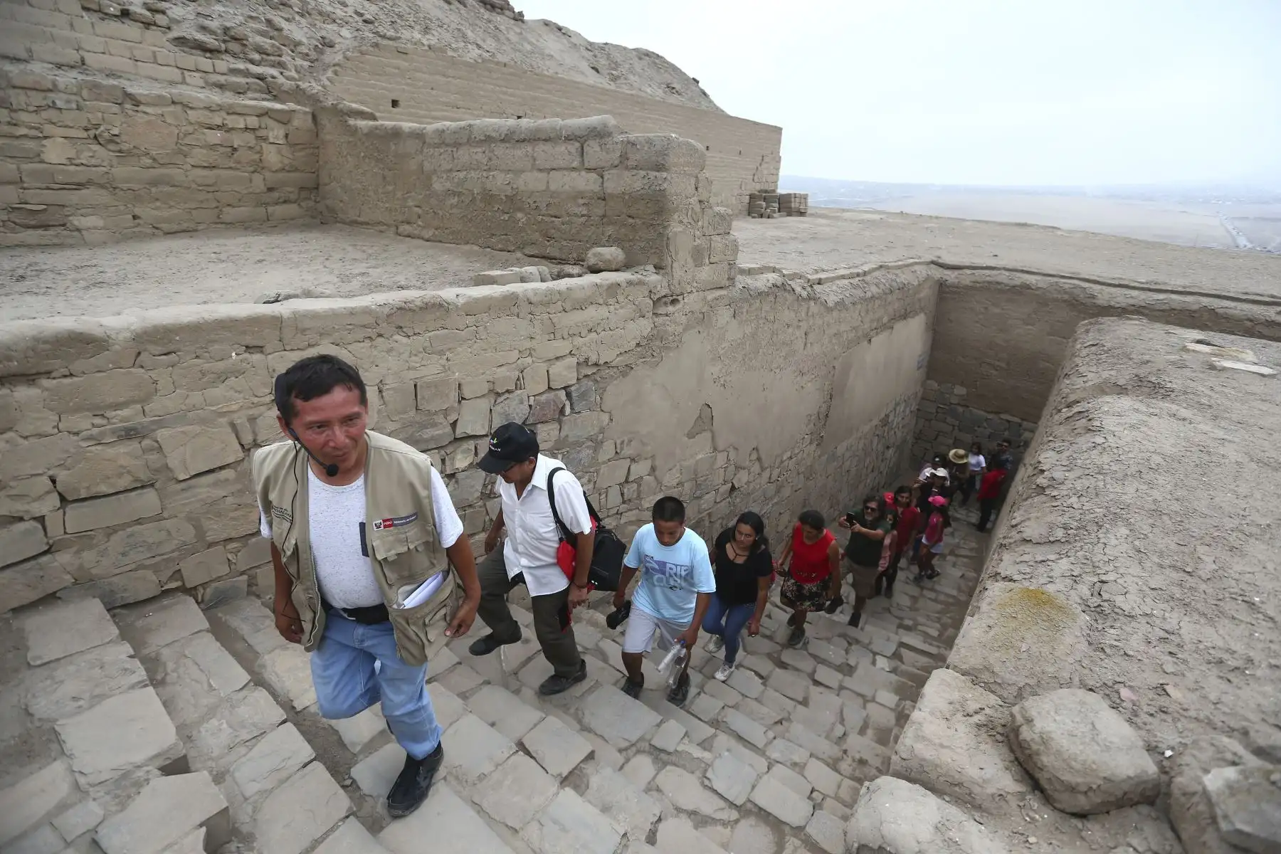 El Museo de Sitio de Pachacamac realiza diversas actividades por su cuarto aniversario y recibe la visita de turistas nacionales y extranjeros. Foto: ANDINA/Jhonel Rodríguez Robles