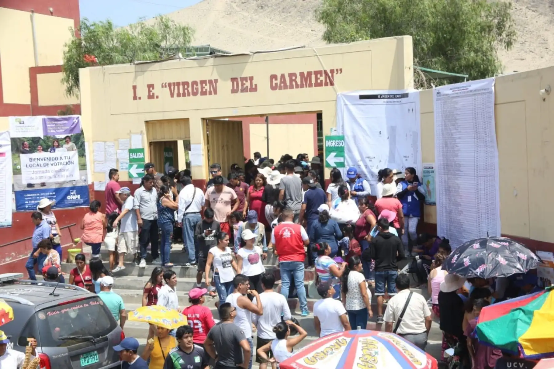 El JNE viene fiscalizando el normal desarrollo del proceso electoral de consulta vecinal, en los distritos de El Porvenir y Florencia de Mora, región LaLibertad, donde se decidirá la propuesta de creación del distrito de Alto Trujillo. Foto: JNE/Difusión