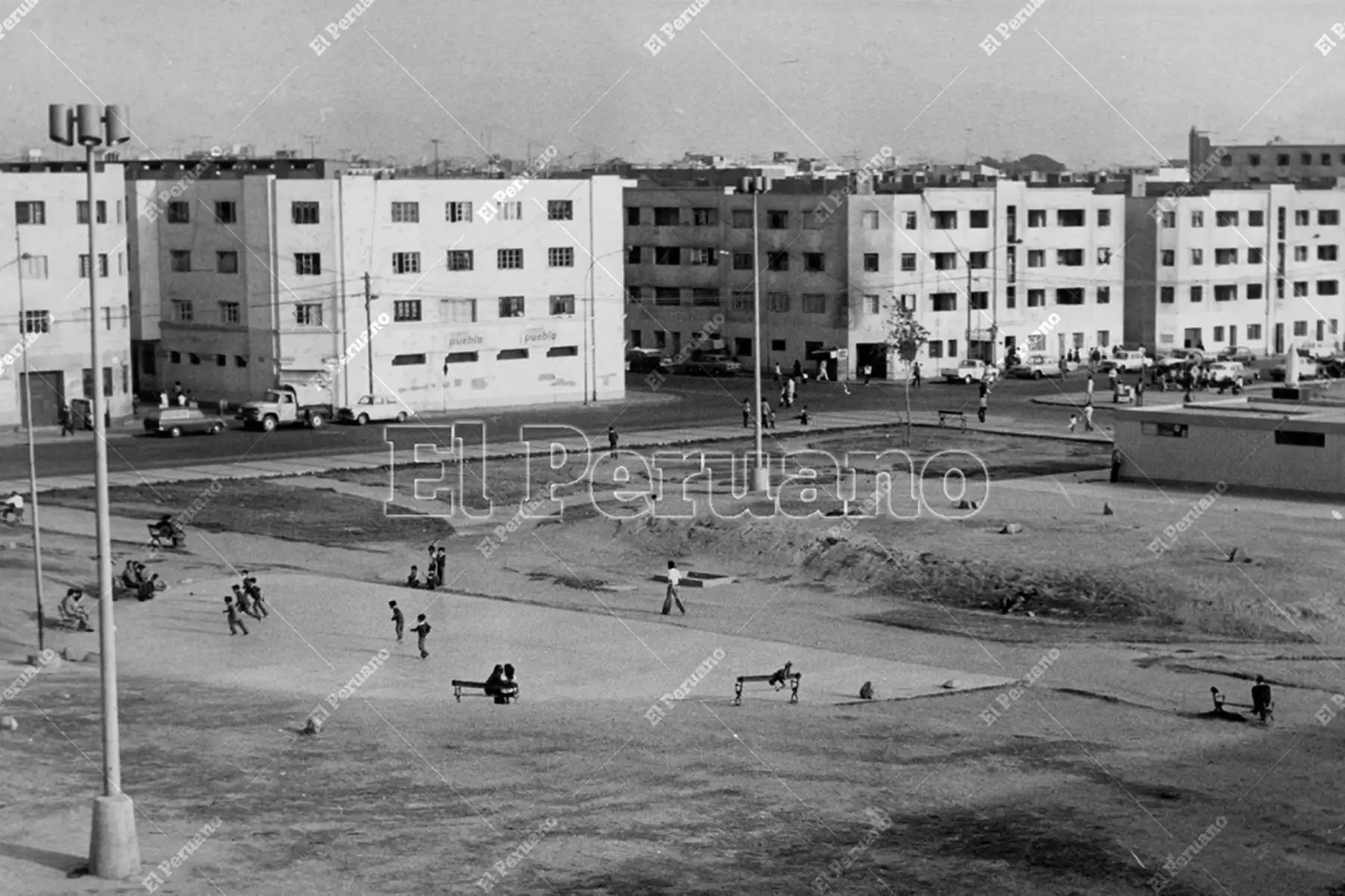 Lima - 5 diciembre 1975 / Barrio de El Povernir construido en los años 50. 
Foto: Archivo Histórico de El Peruano.