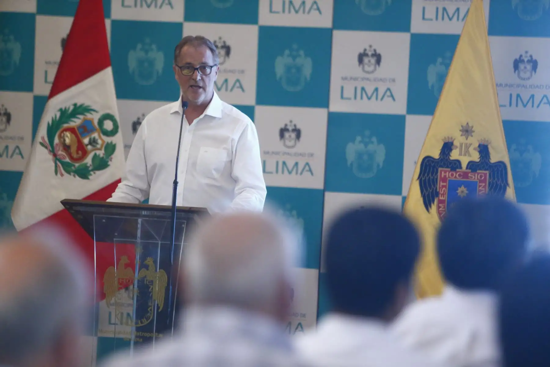 El alcalde de Lima, Jorge Muñoz, informa sobre los principales logros de su gestión durante el 2019. Foto: ANDINA/Jhonel Rodríguez Robles