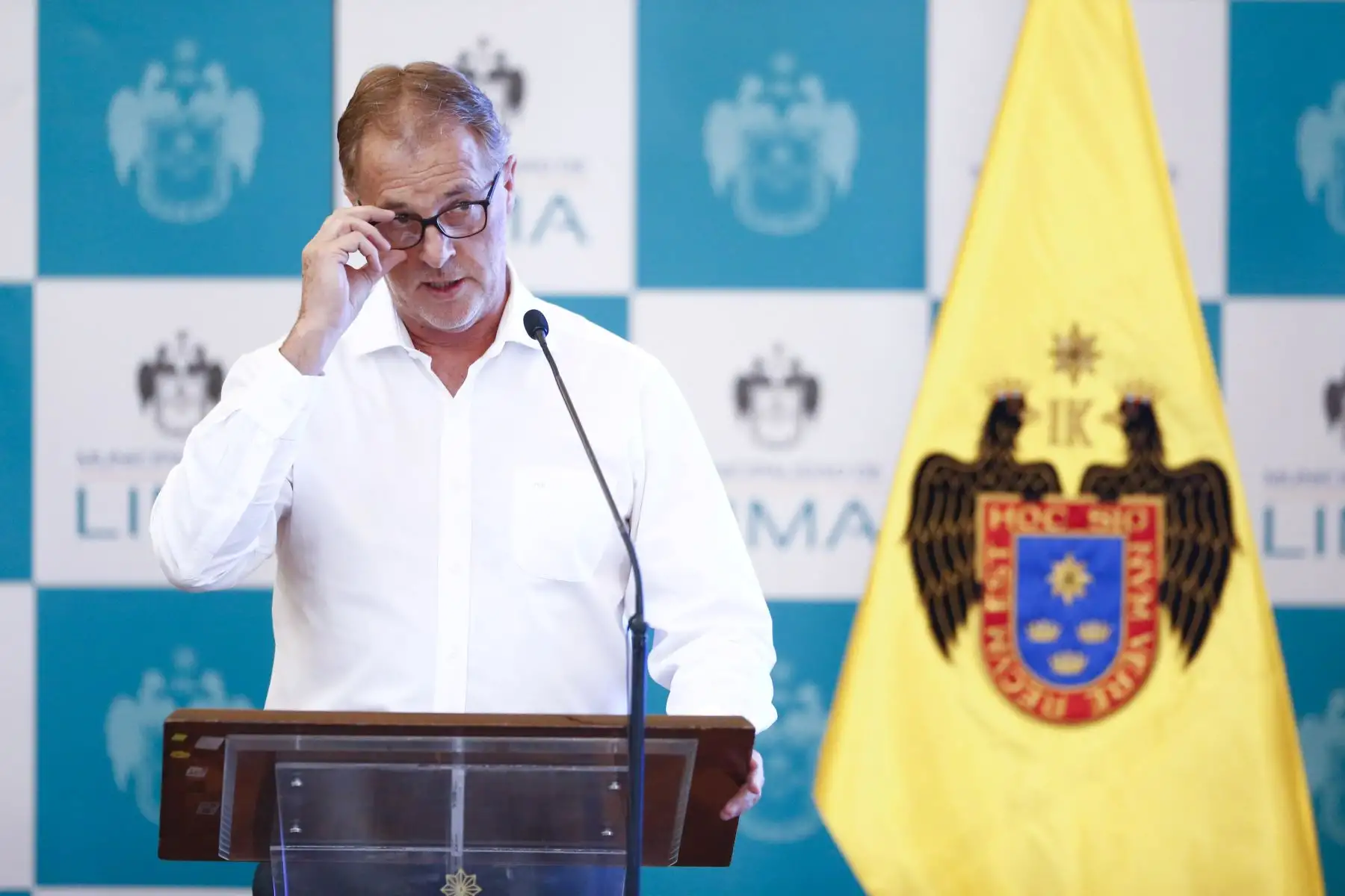 El alcalde de Lima, Jorge Muñoz, informa sobre los principales logros de su gestión durante el 2019. Foto: ANDINA/Jhonel Rodríguez Robles