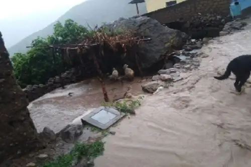 Lluvias intensas y persistentes inundaron 50 viviendas del distrito de Tauria, en la región Arequipa,