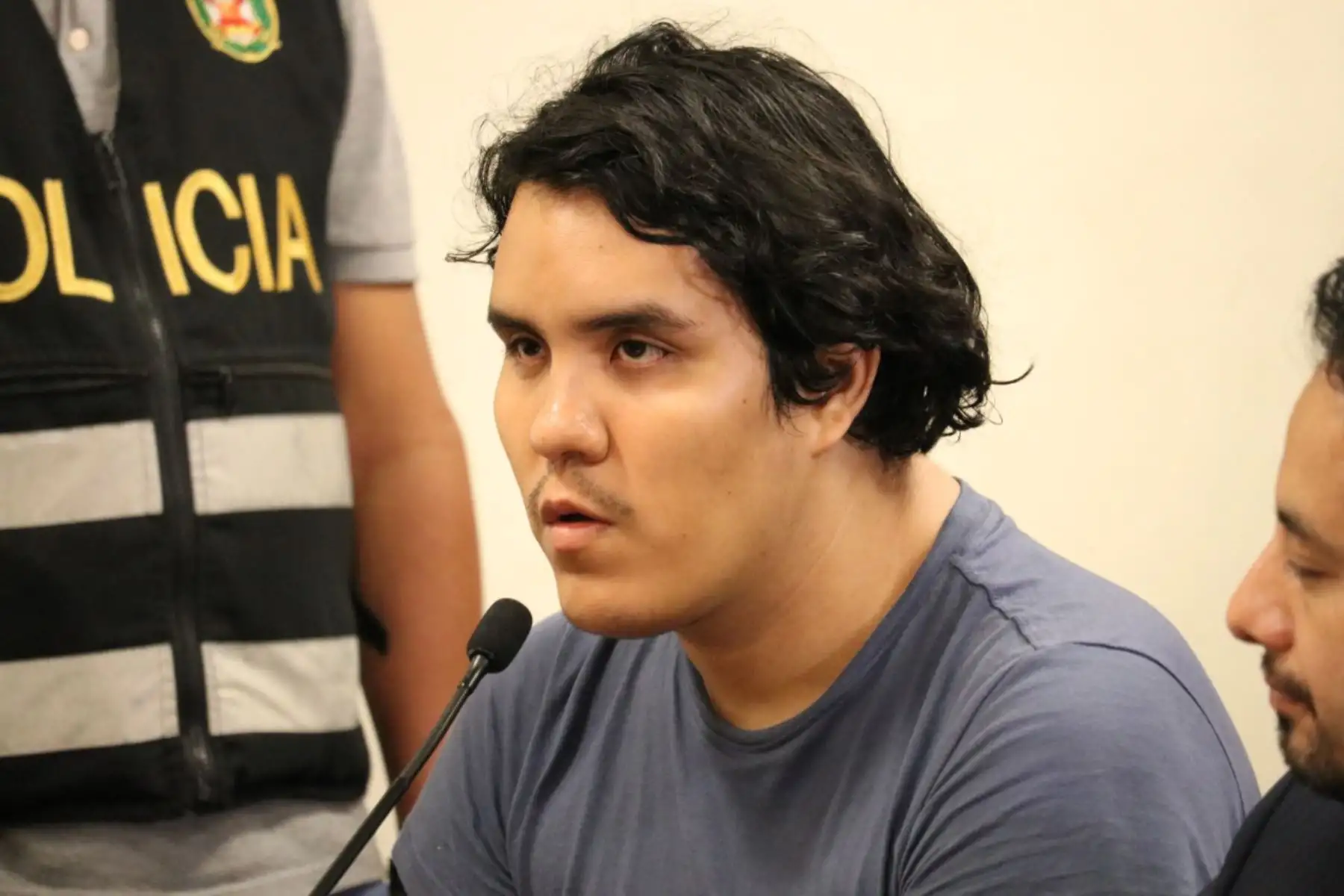 Tercer Juzgado de Investigación Preparatoria Transitoria realizó Audiencia de Control de Identidad a Andrea Regina Aguirre Concha y Kevin Alexander Villanueva Castillo, investigados por el asesinato de la Activista Solsiret Rodríguez Aybar.Foto:ANDINA/PJ Callao