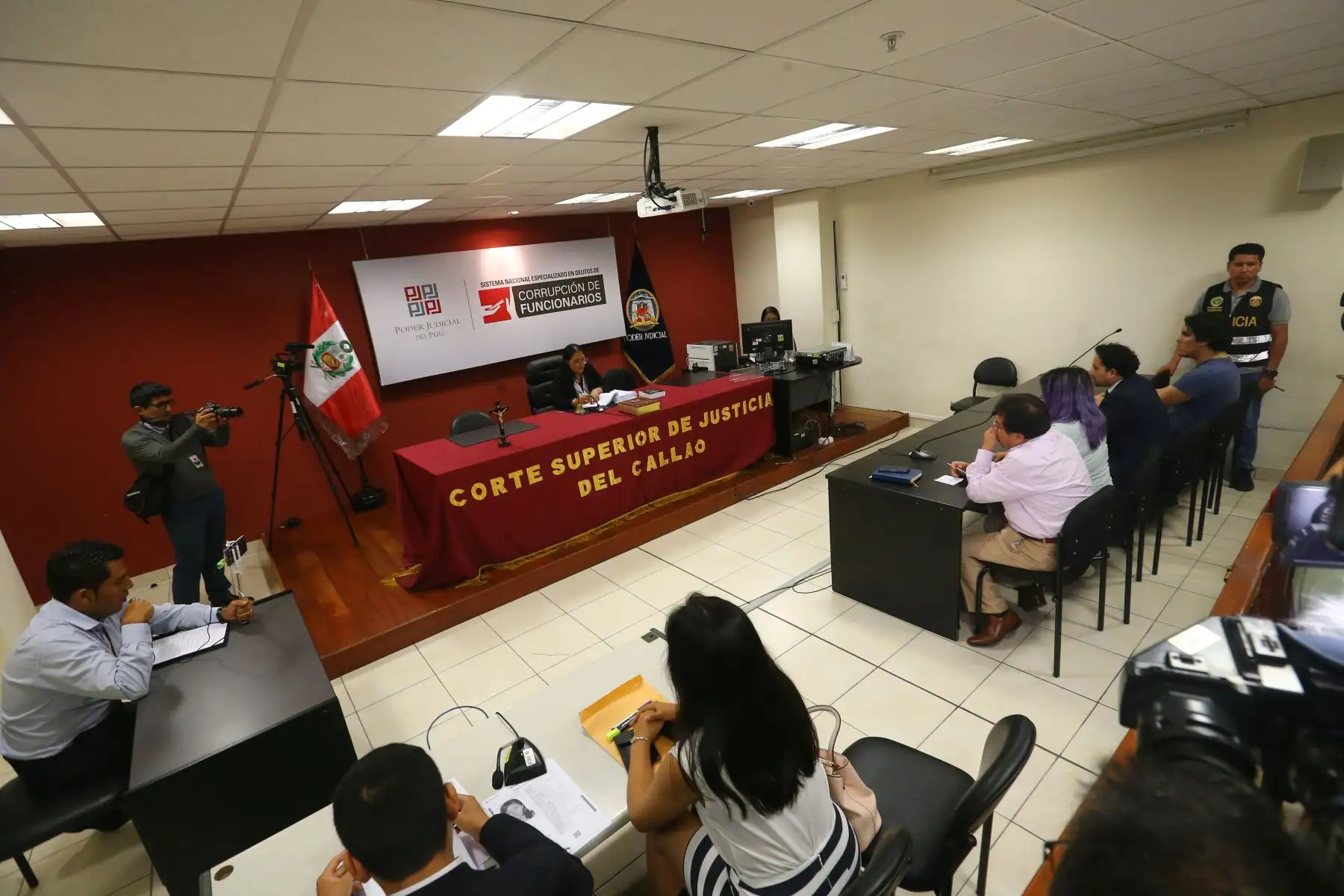 Tercer Juzgado de Investigación Preparatoria Transitoria realizó Audiencia de Control de Identidad a Andrea Regina Aguirre Concha y Kevin Alexander Villanueva Castillo, investigados por el asesinato de la Activista Solsiret Rodríguez Aybar. Foto:ANDINA/ Héctor Vinces