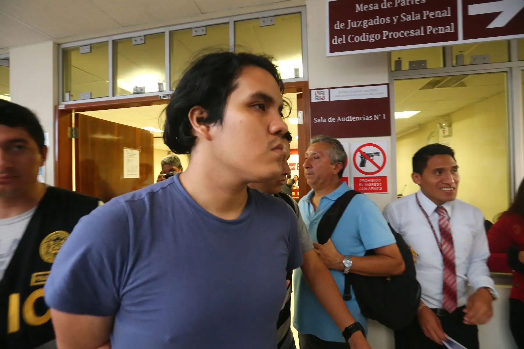 Tercer Juzgado de Investigación Preparatoria Transitoria realizó Audiencia de Control de Identidad a Andrea Regina Aguirre Concha y Kevin Alexander Villanueva Castillo, investigados por el asesinato de la Activista Solsiret Rodríguez Aybar. Foto:ANDINA/ Héctor Vinces
