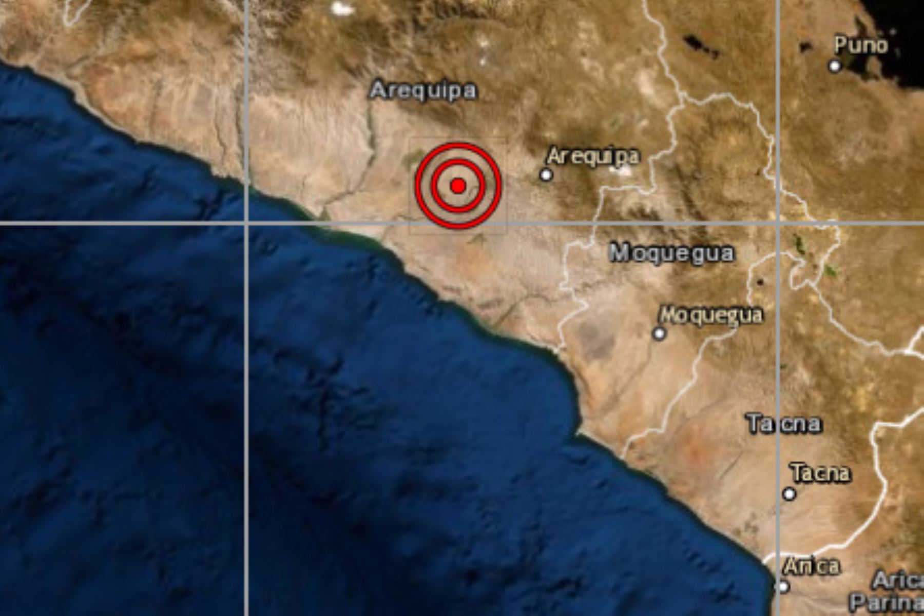 A las 18:58 horas ocurrió un sismo a 9 kilómetros al oeste del distrito de Vítor, en la región Arequipa.