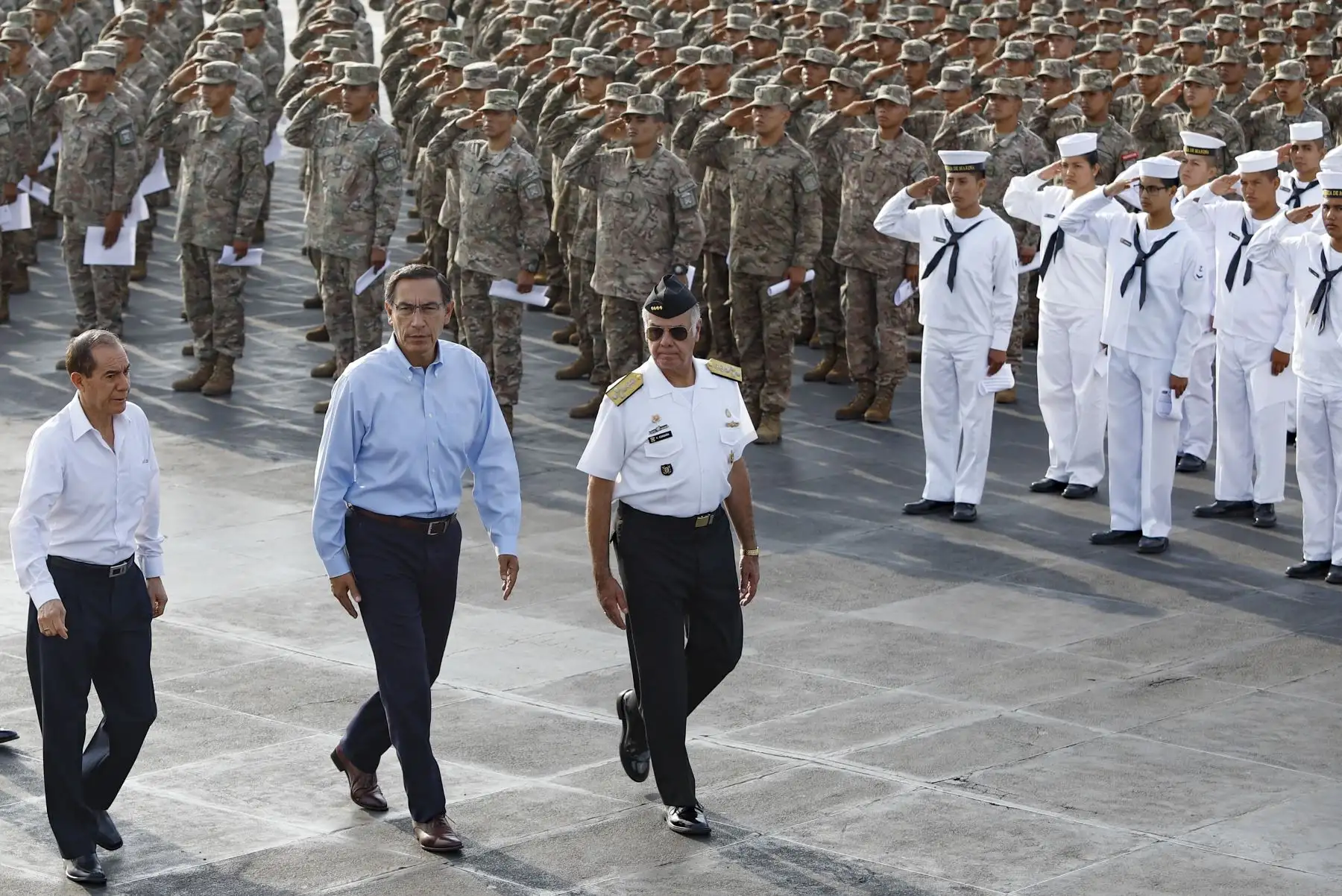 El presidente Martín Vizcarra participó en la clausura y entrega del Certificado Único Laboral para jóvenes, Certijoven, a los miembros del Servicio Militar Voluntario de las Fuerzas Armada. Foto: ANDINA/ Prensa Presidencia