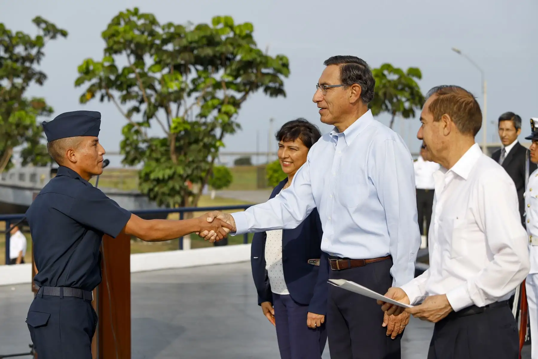 El presidente Martín Vizcarra participó en la clausura y entrega del Certificado Único Laboral para jóvenes, Certijoven, a los miembros del Servicio Militar Voluntario de las Fuerzas Armada. Foto: ANDINA/ Prensa Presidencia