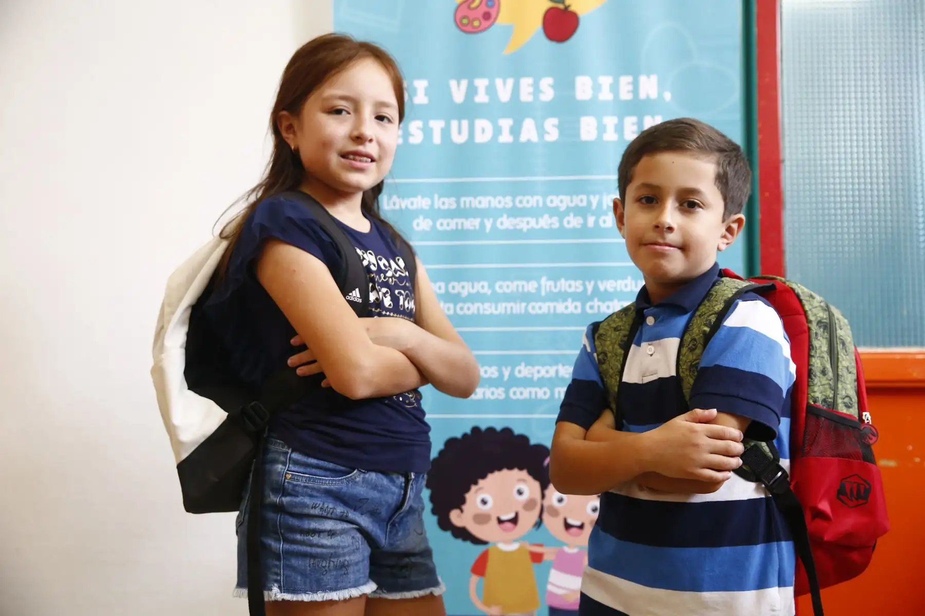 MINSA recomienda como elegir la mochila que evitará lesiones en cuello y espalda en los niños. Foto: ANDINA/Jhonel Rodríguez Robles