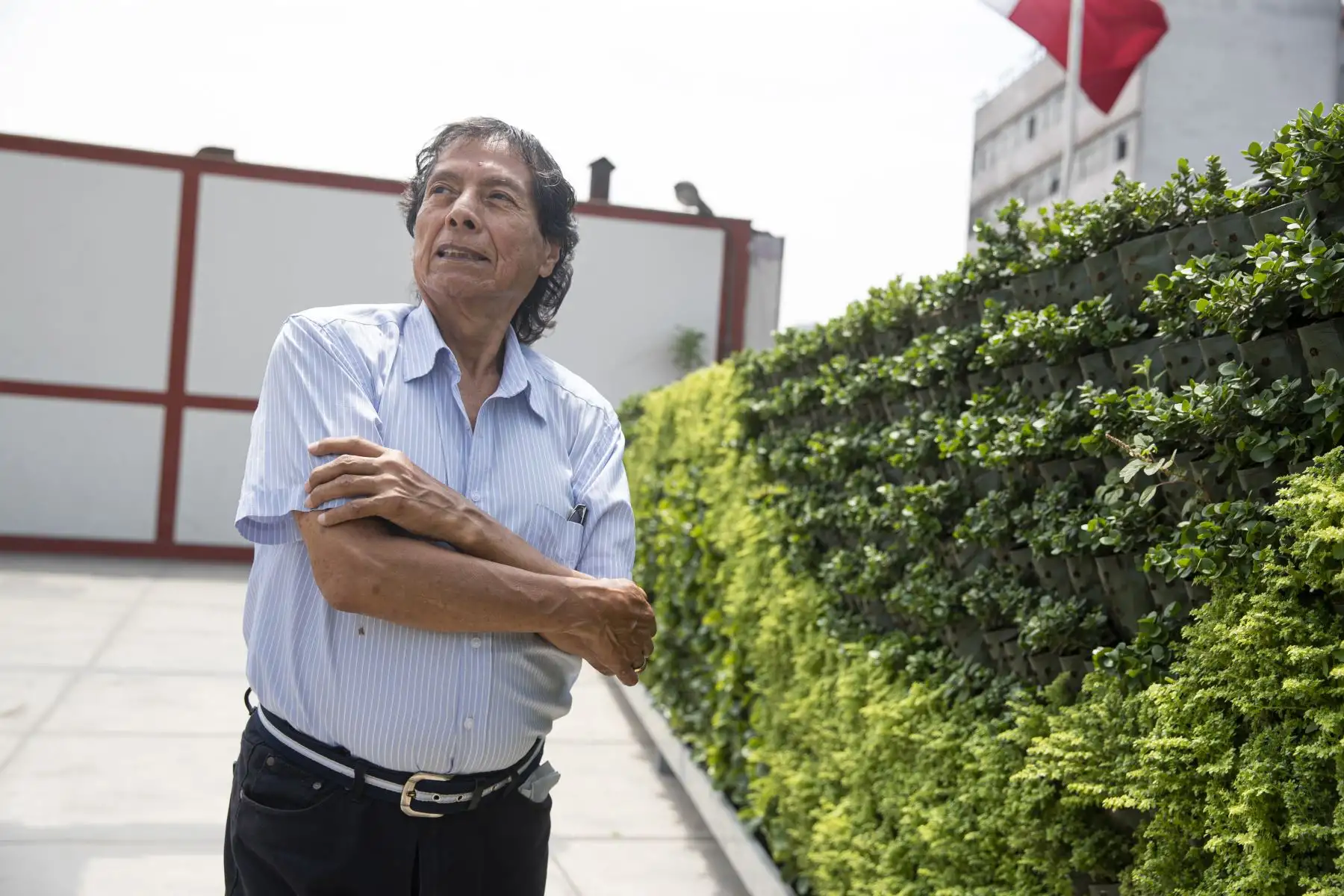 Iván Cruz en programa Magníficamente Peruanos de Andina TV. Foto: ANDINA/Renato Pajuelo