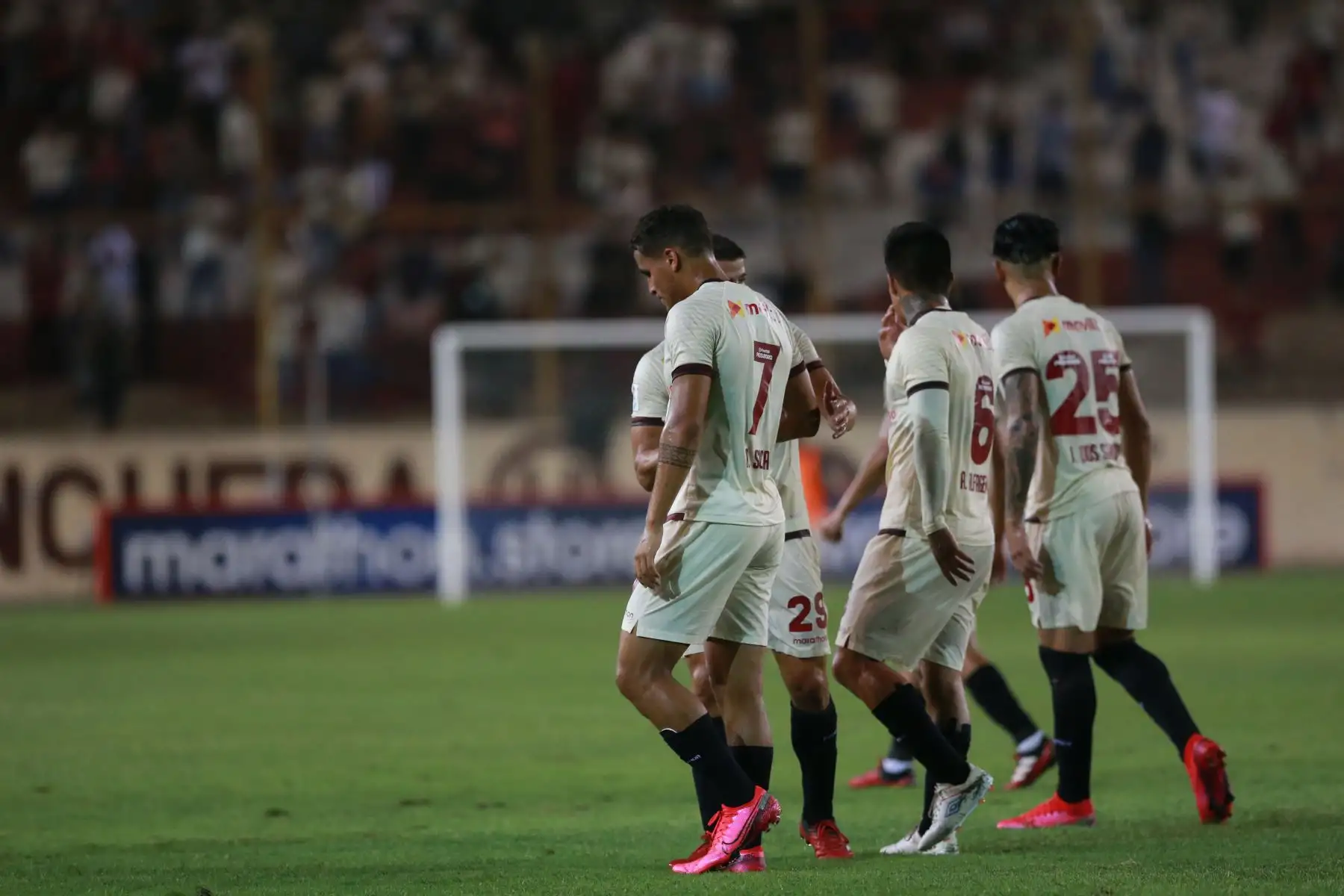Universitario cayó derrotado ante la Universidad César Vallejo por dos goles a cero,en el estadio monumental. 
Foto: ANDINA/Jhony Laurente
